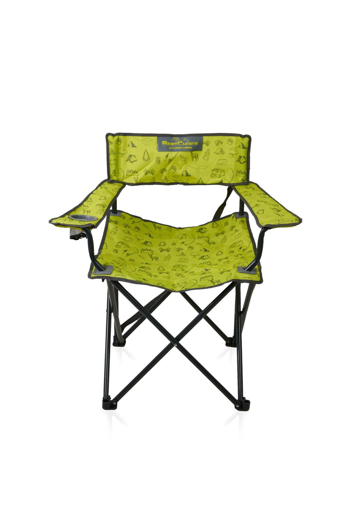 Bestchoice XL Kamp Sandalyesi - Yeşil - 55x55x85 cm