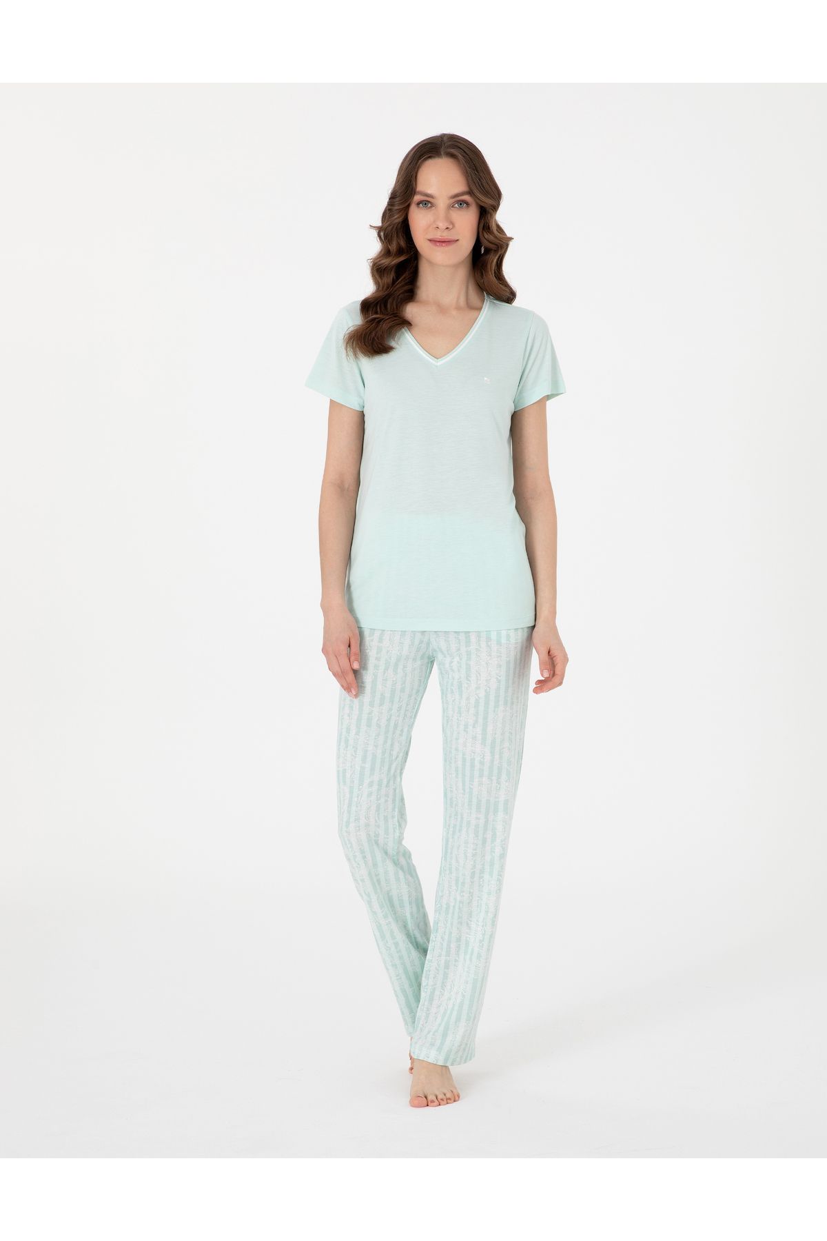 Pierre Cardin Mint Kısakollu Pijama Takımı 50318972-VR090