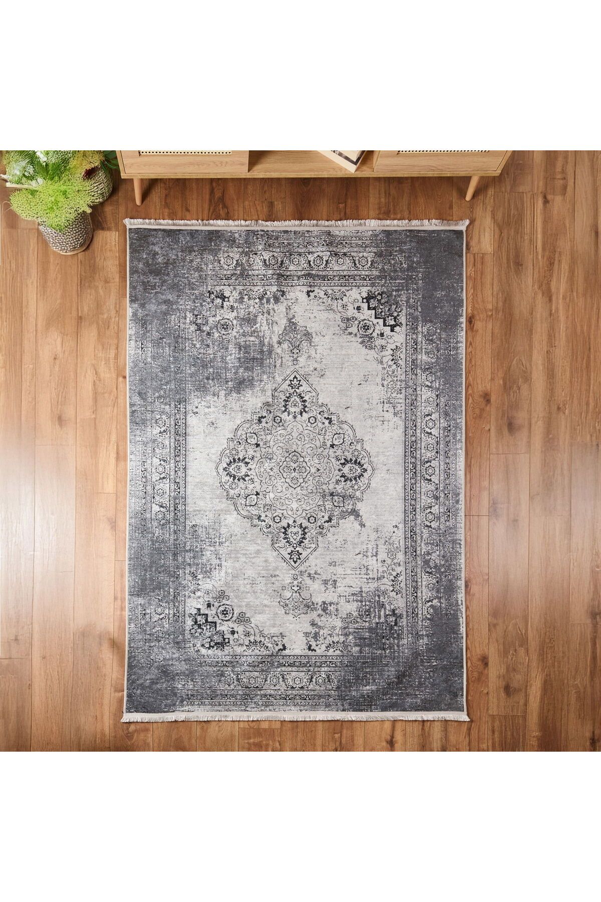 ASPARTAM Soft Allon Halı - Gri - 160x230 cm