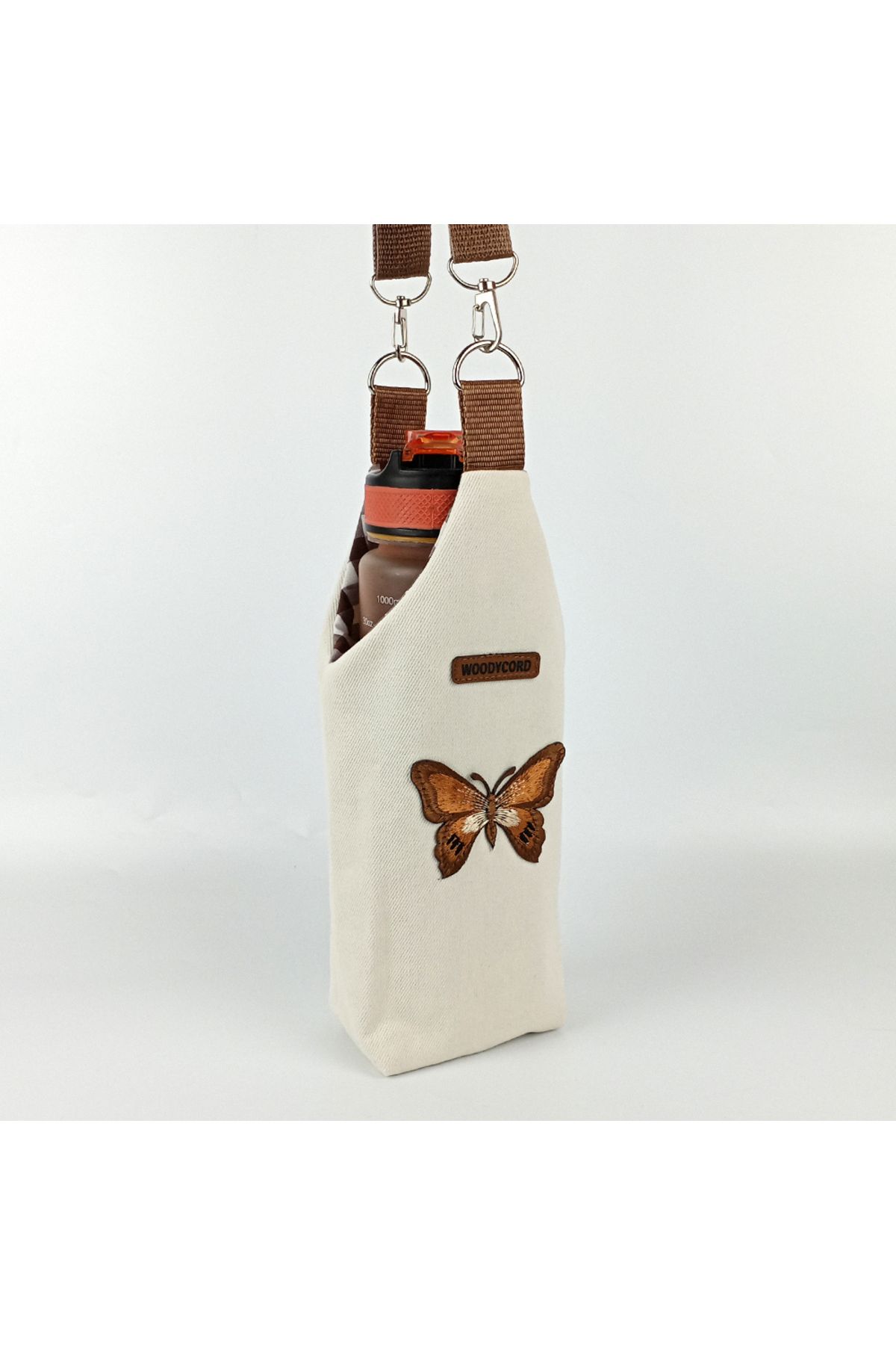 woodycord-1 Liter Handmade U Model Butterfly Flask Case 3