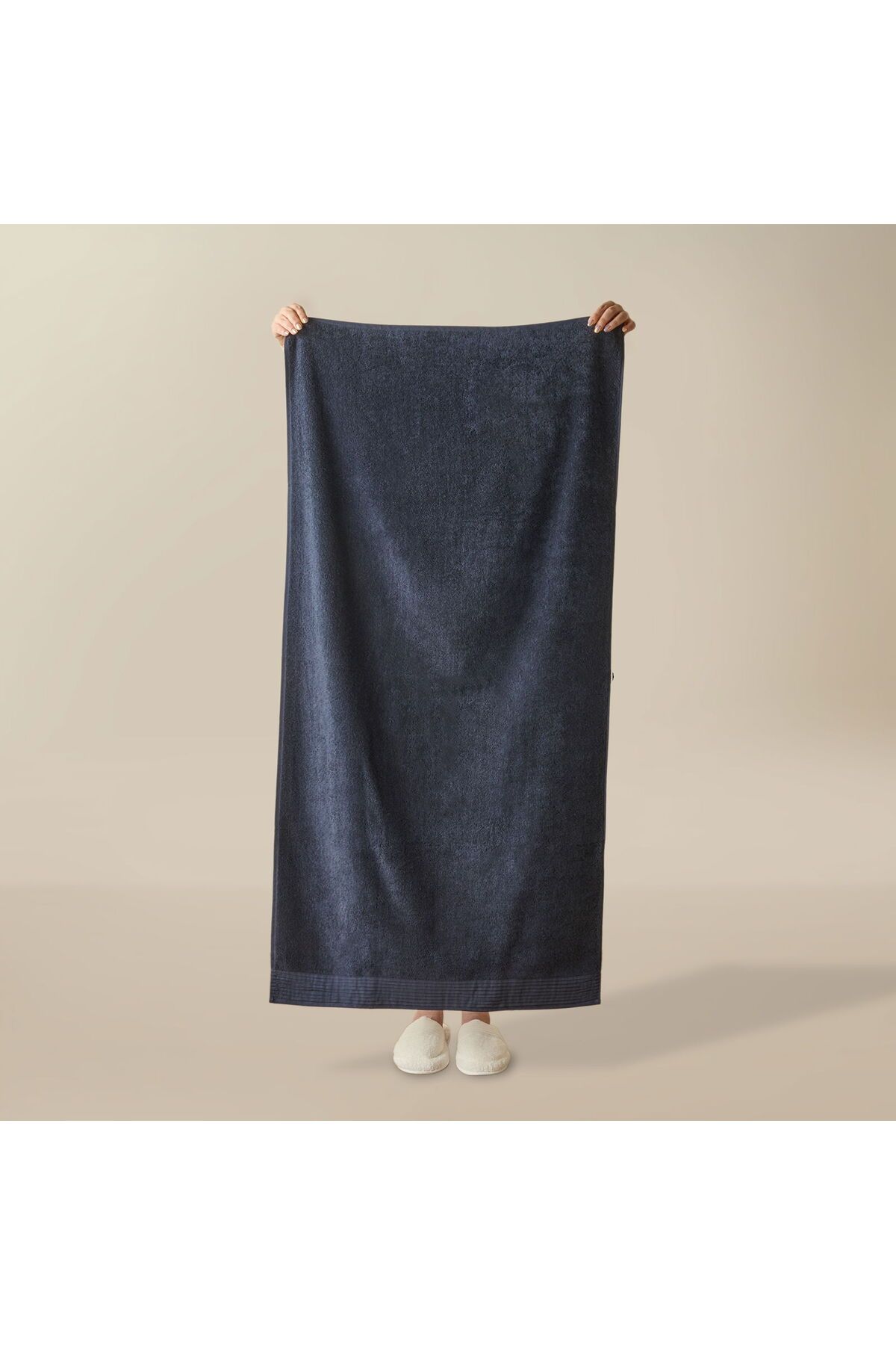 ASPARTAM Soft Premium Banyo Havlusu - Lacivert - 70x140 cm