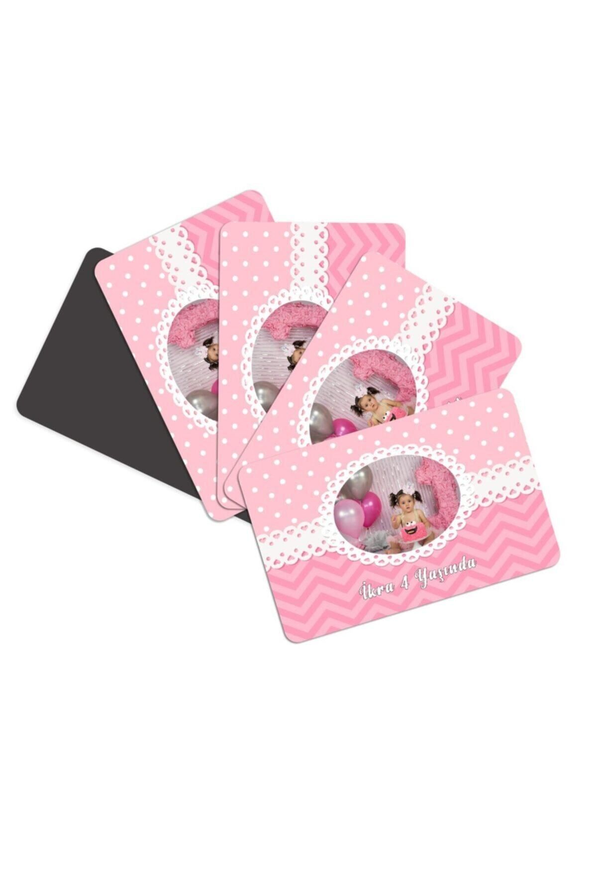 Elioure Renkli 16'lı paket kız bebek doğum günü fotoğraflı magnet 6x9 cm