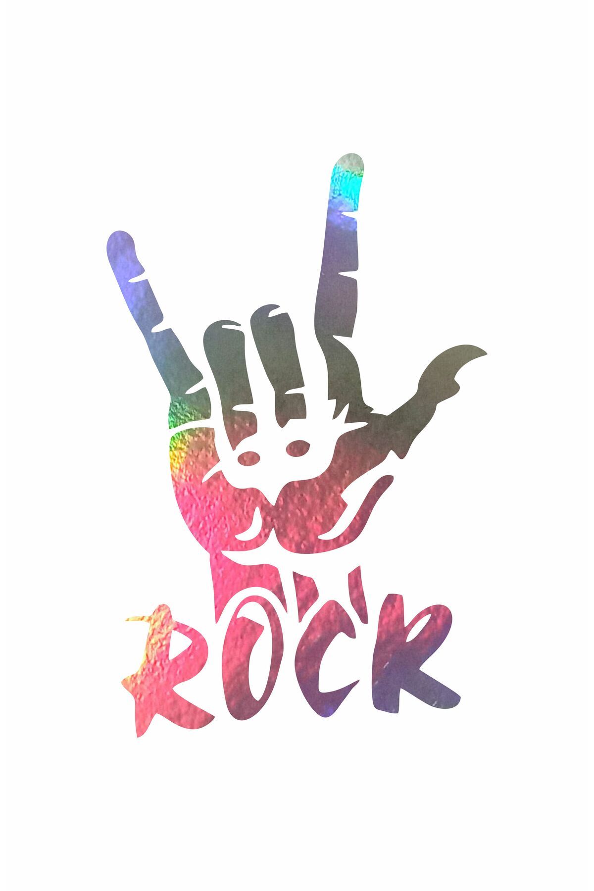 hediyenebak Rock Araç, Araba, Oto, Motorsiklet, Kask, Laptop, Cam Sticker 23x15 cm