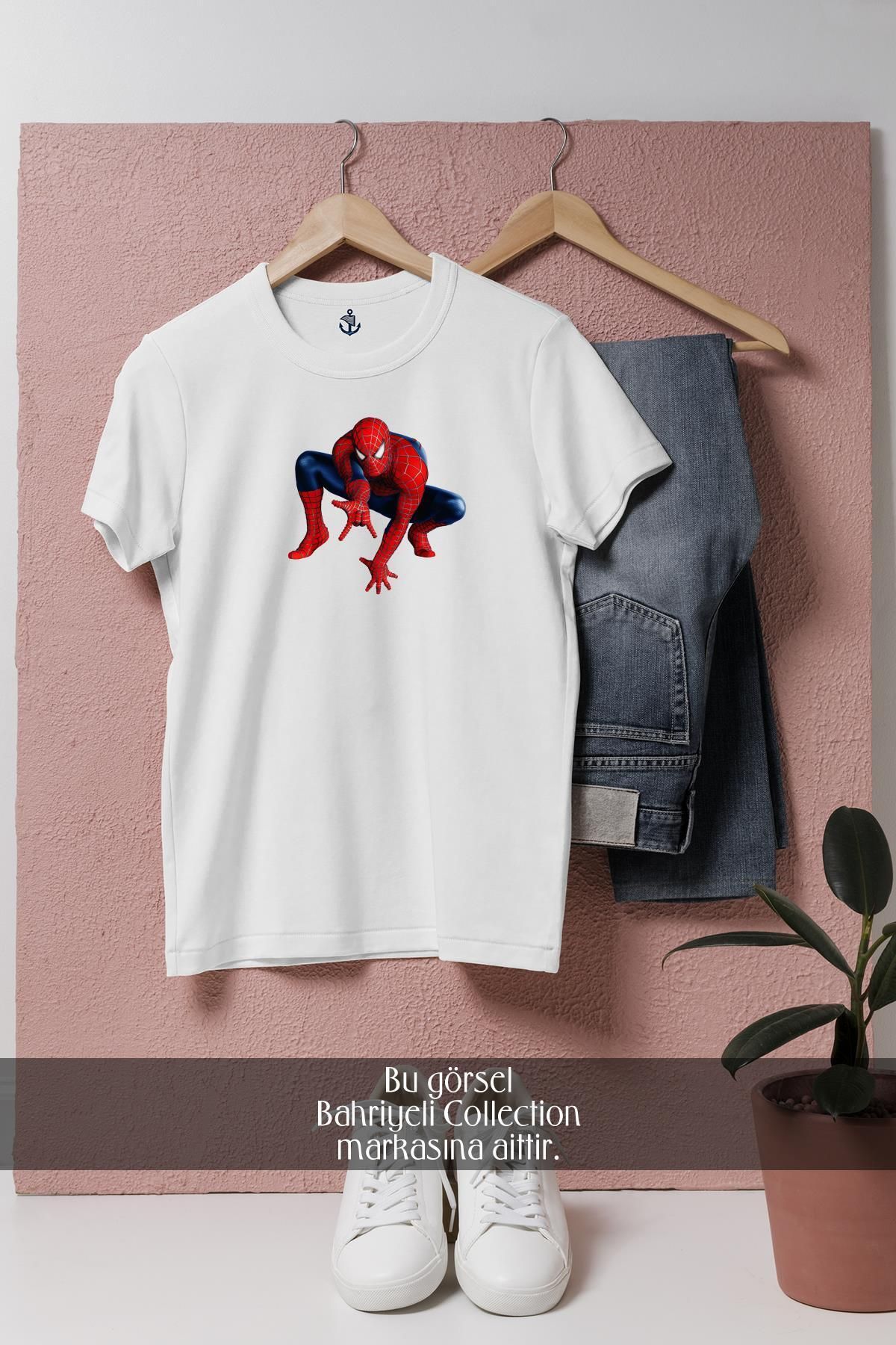 Bahriyeli Collection Oversize Spider-man - Örümcek Adam 7 Vektörel Tasarımlı Unisex T-Shirt