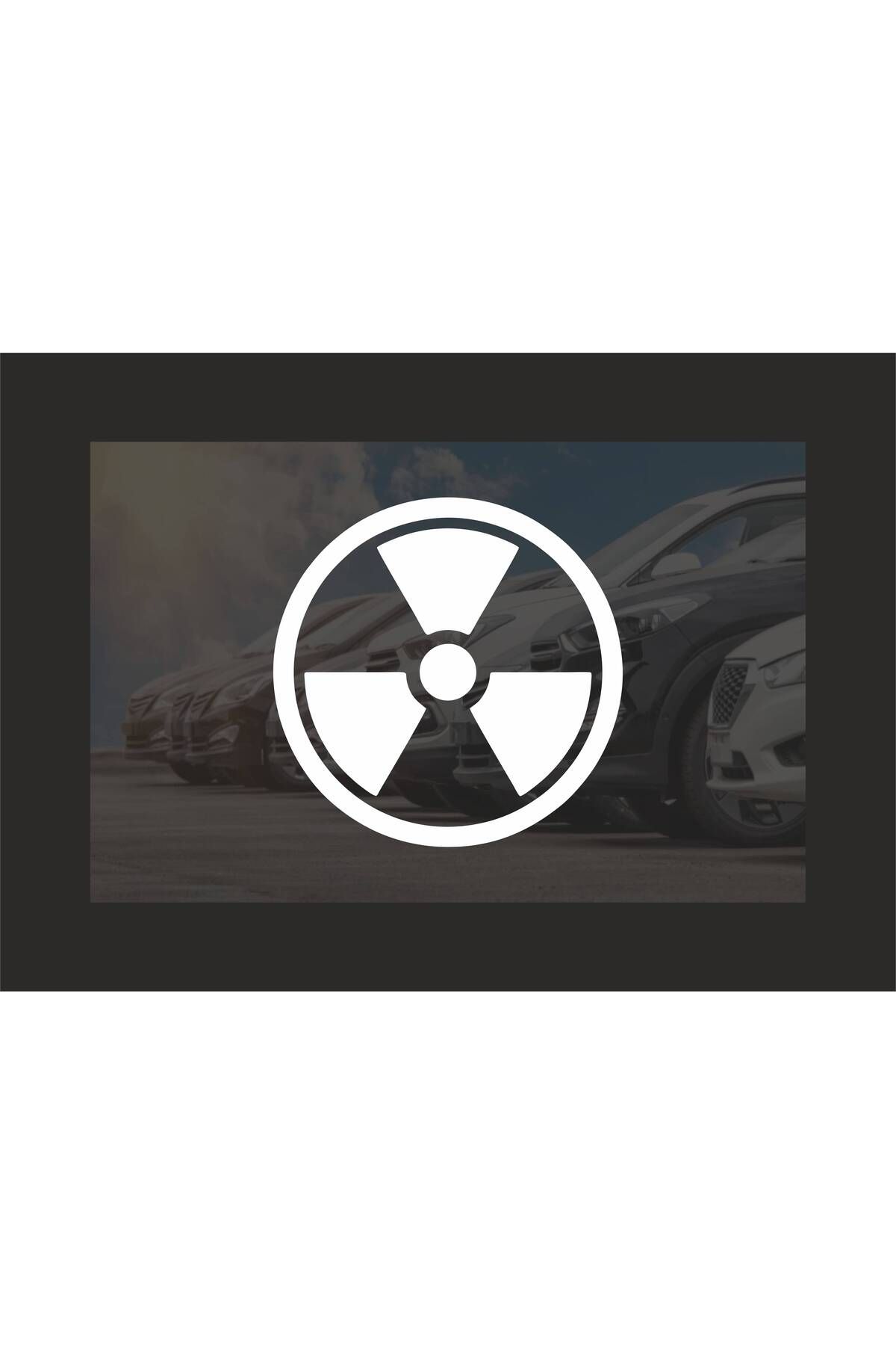 hediyenebak Radyasyon Depo Kapağı, Araç, Araba, Oto, Motorsiklet, Kask, Laptop, Cam Sticker 12x12 cm