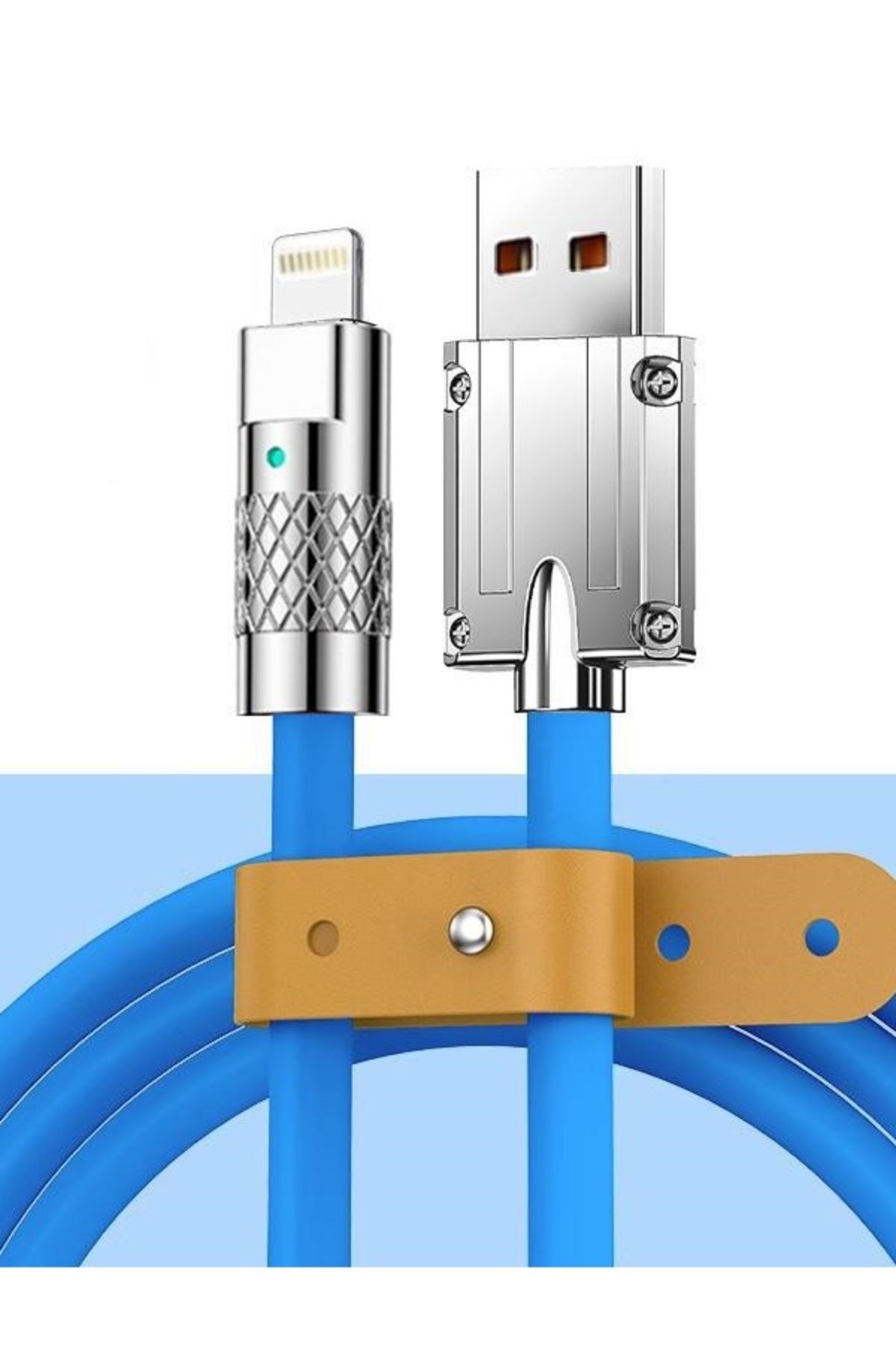 MOBİL GO iPhone 6 6 Plus 6S Plus uyumlu Lightning USB Kırılmaz Hızlı Şarj Kablosu