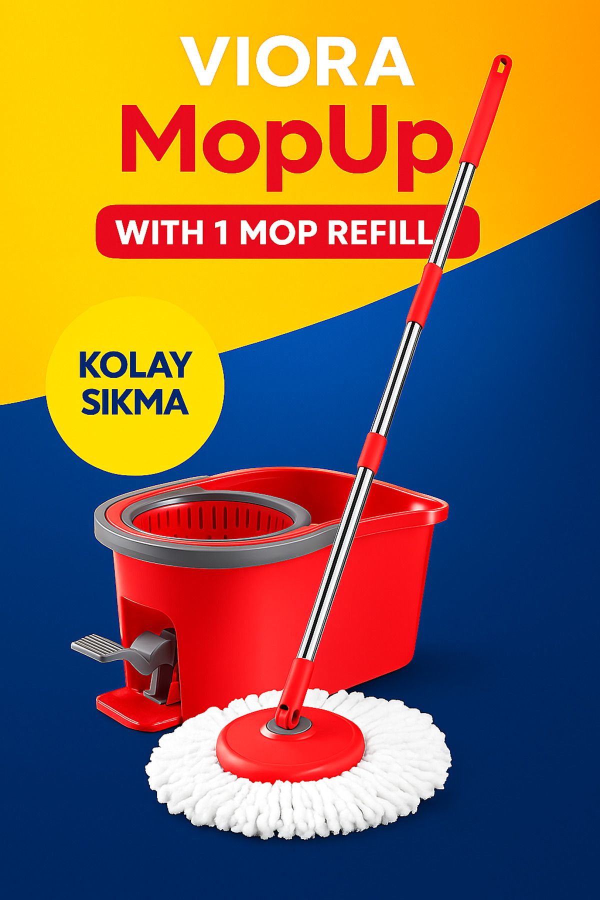 viora MopUp Pedallı Temizlik Seti