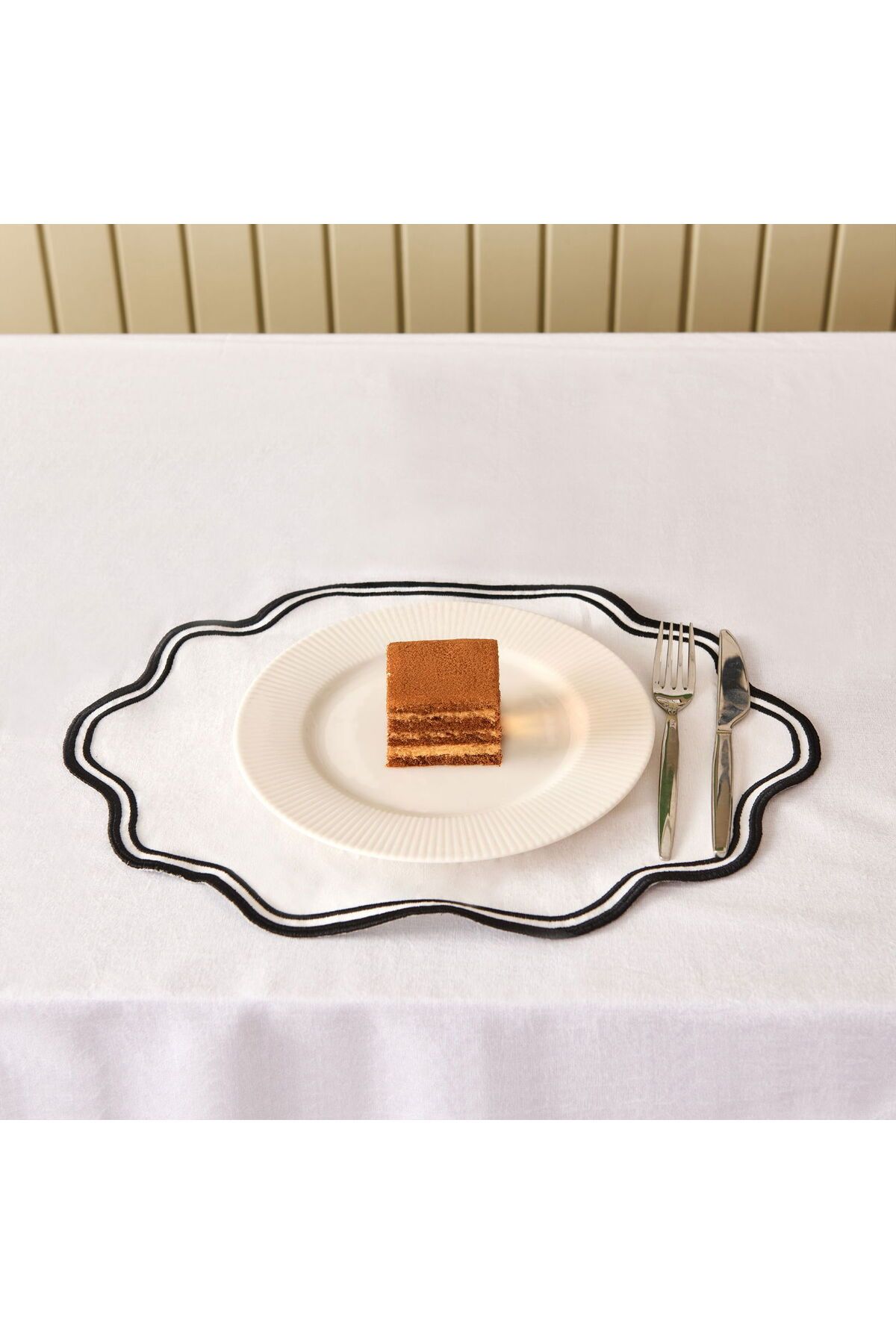ASPARTAM Soft Elegant Amerikan Servis - Beyaz - 30x50 cm