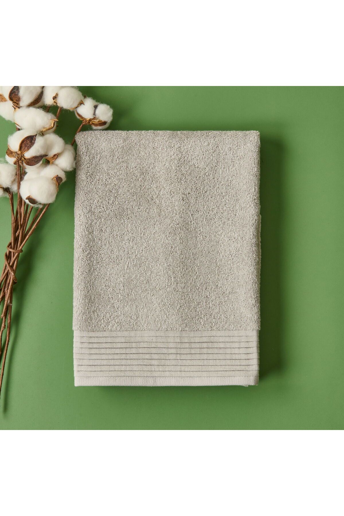 ASPARTAM Soft Premium Yüz Havlusu - Gri - 50x90 cm