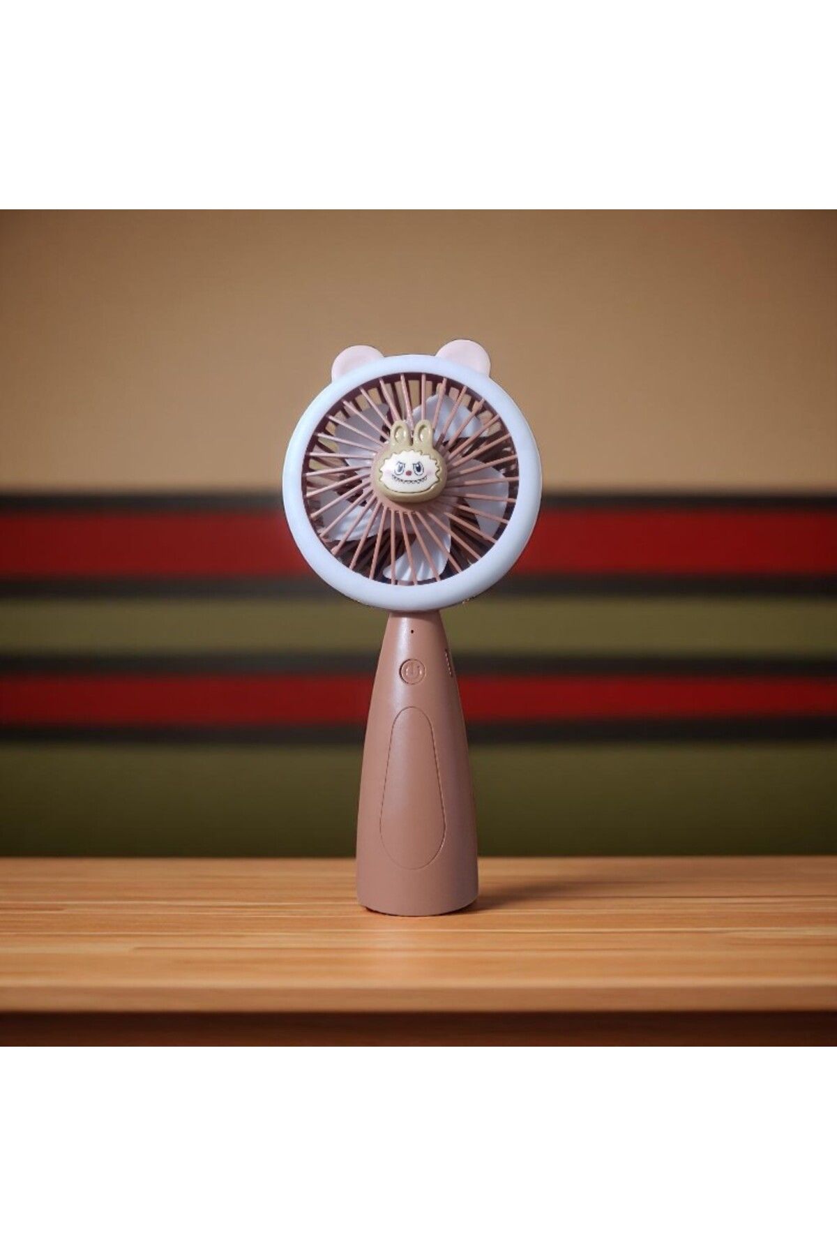 OKTAY SESAL USB TAŞINABİLİR VANTİLATÖR MİNİ FAN CAPYBARA EL VANTİLATÖRÜ IŞIKLI 3 KADEMELİ