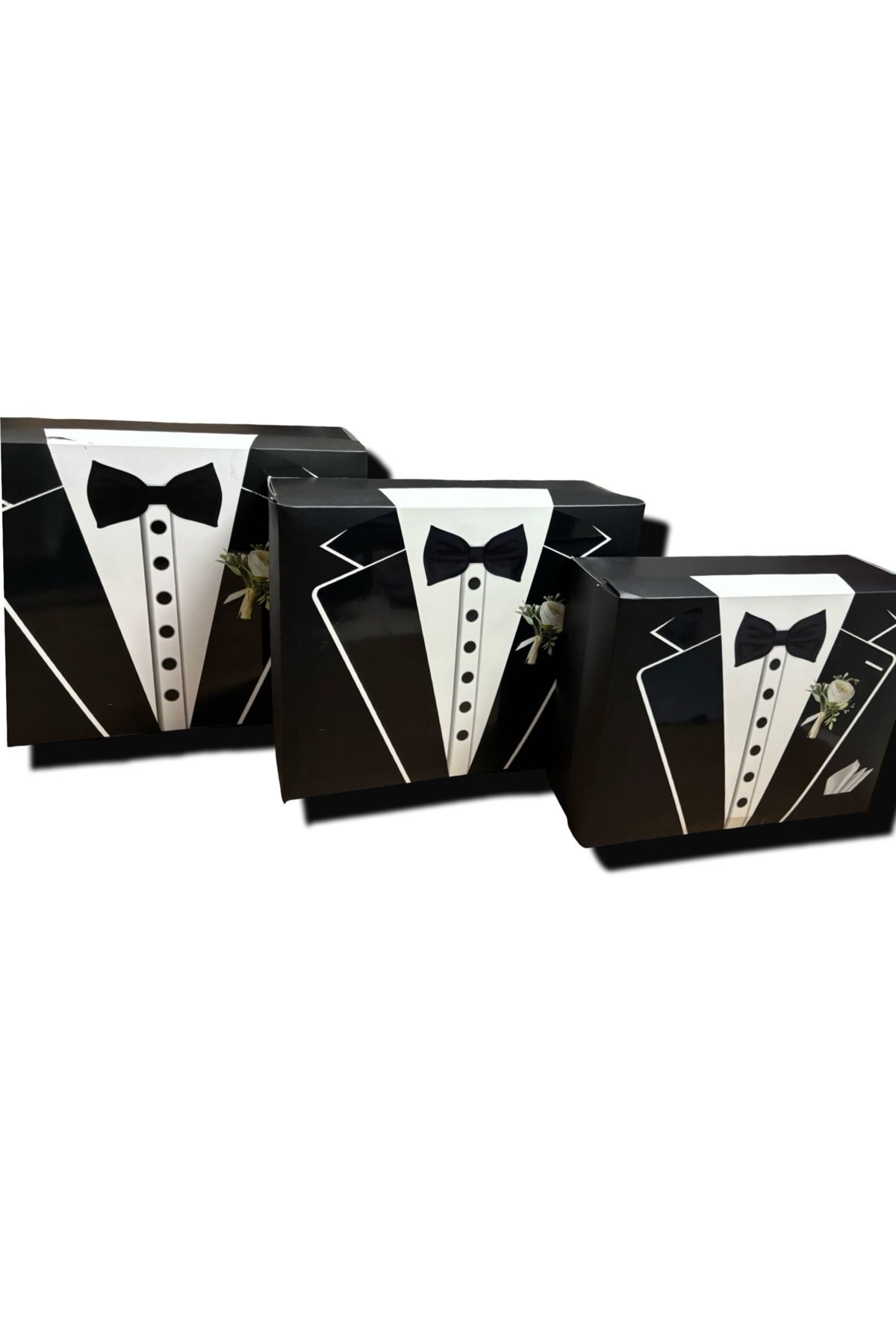 Muensu 3lü Damat Kolisi, Üçlü Danat Çeyiz Kutusu, Çeyizlik Damat, Sağdıç Kolisi, Kutusu 8822