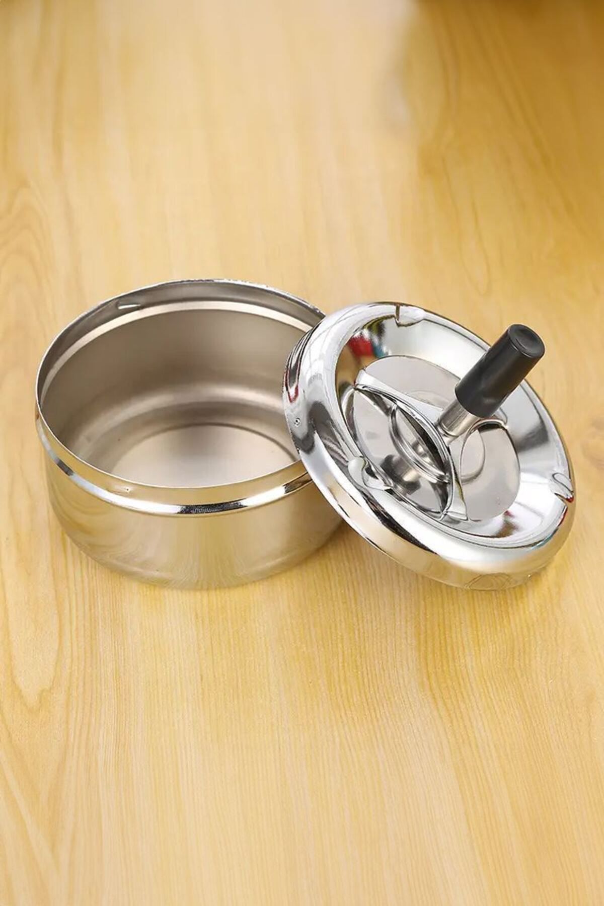 Falconetti-10Pcs Steel 9cm Pressed Cafe Restaurant Diner Round Ash Tray Ashtray 2