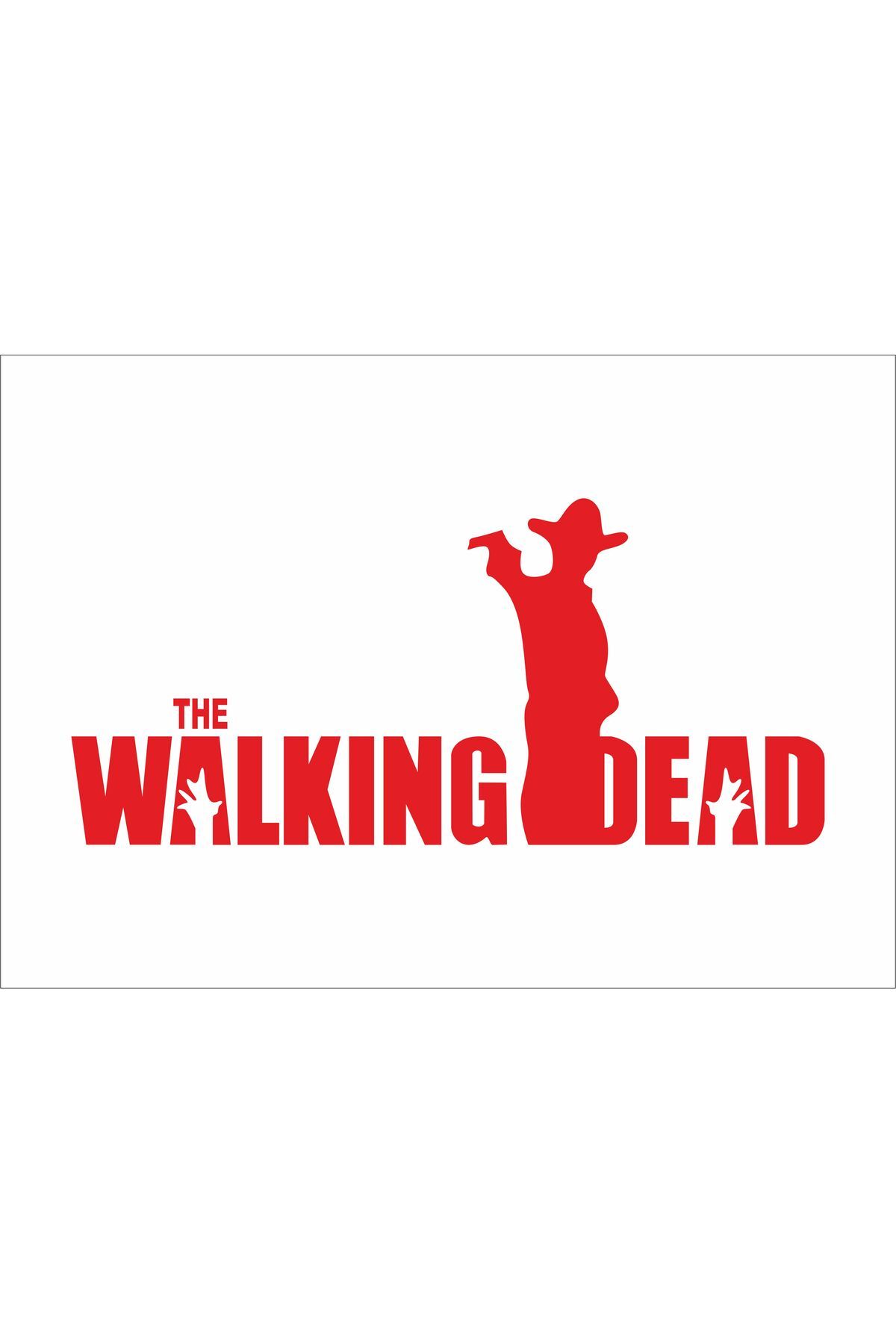 hediyenebak Walking Dead Araç, Araba, Oto, Motorsiklet, Kask, Laptop, Cam Sticker 25x11,5 cm