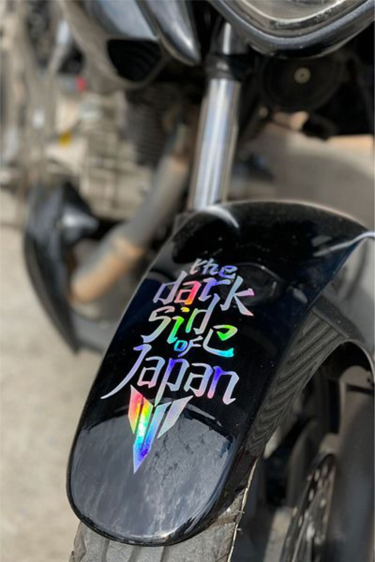 hediyenebak The Dark Japan Araç, Araba, Oto, Motorsiklet, Kask, Laptop, Cam Sticker 23x10 cm