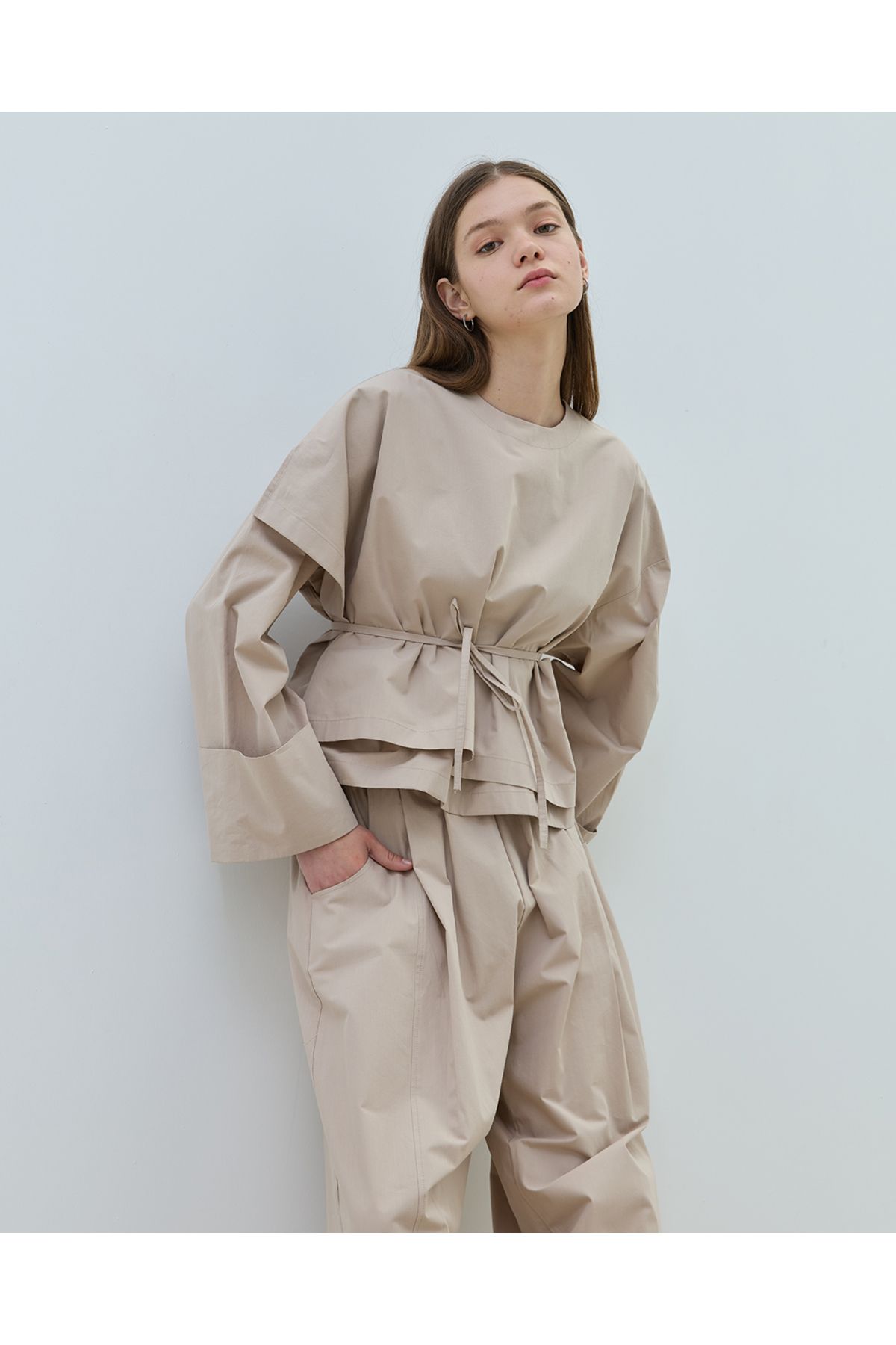 BEWS Layer Poplin Bluz