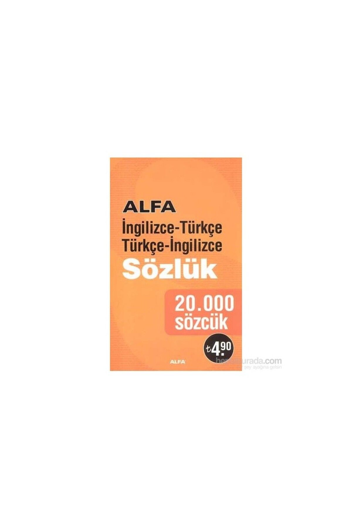 Alfa Yayınları İngilizce Türkçe - Türkçe İngilizce Sözlük