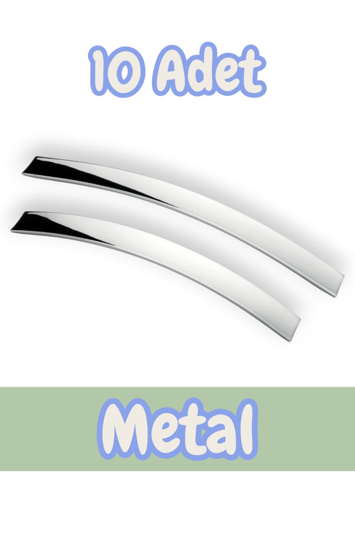 onderhomestore Eko Şahin Yay Alüminyum Metal Lüks Modern Mobilya Çekmece Mutfak Dolabı Kulpu Krom (10 Adet)