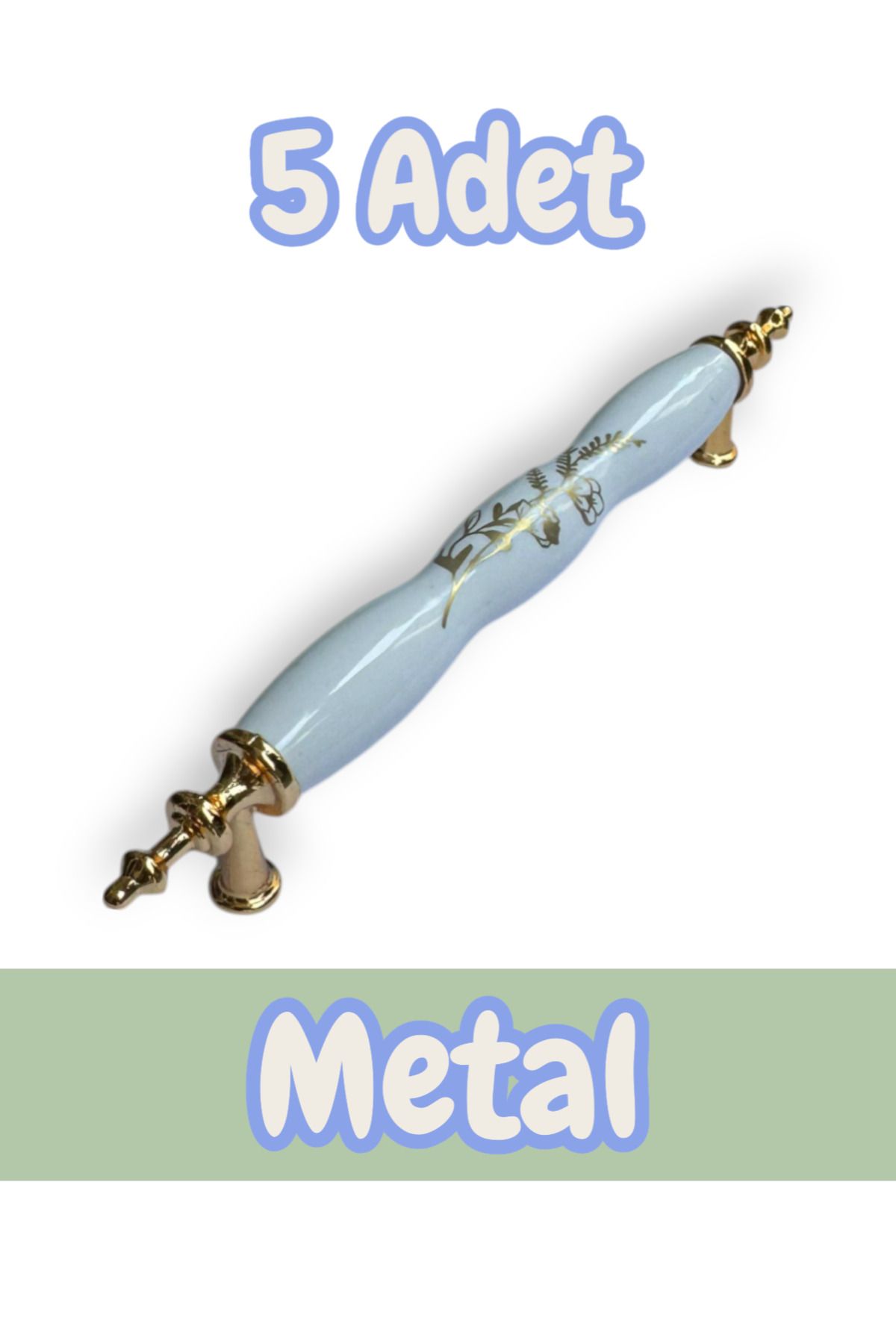 onderhomestore Polimer Lavanta Kulp Lüks Modern Mobilya Çekmece Vestiyer Mutfak Dolabı Kulpu 128mm (5 Adet)
