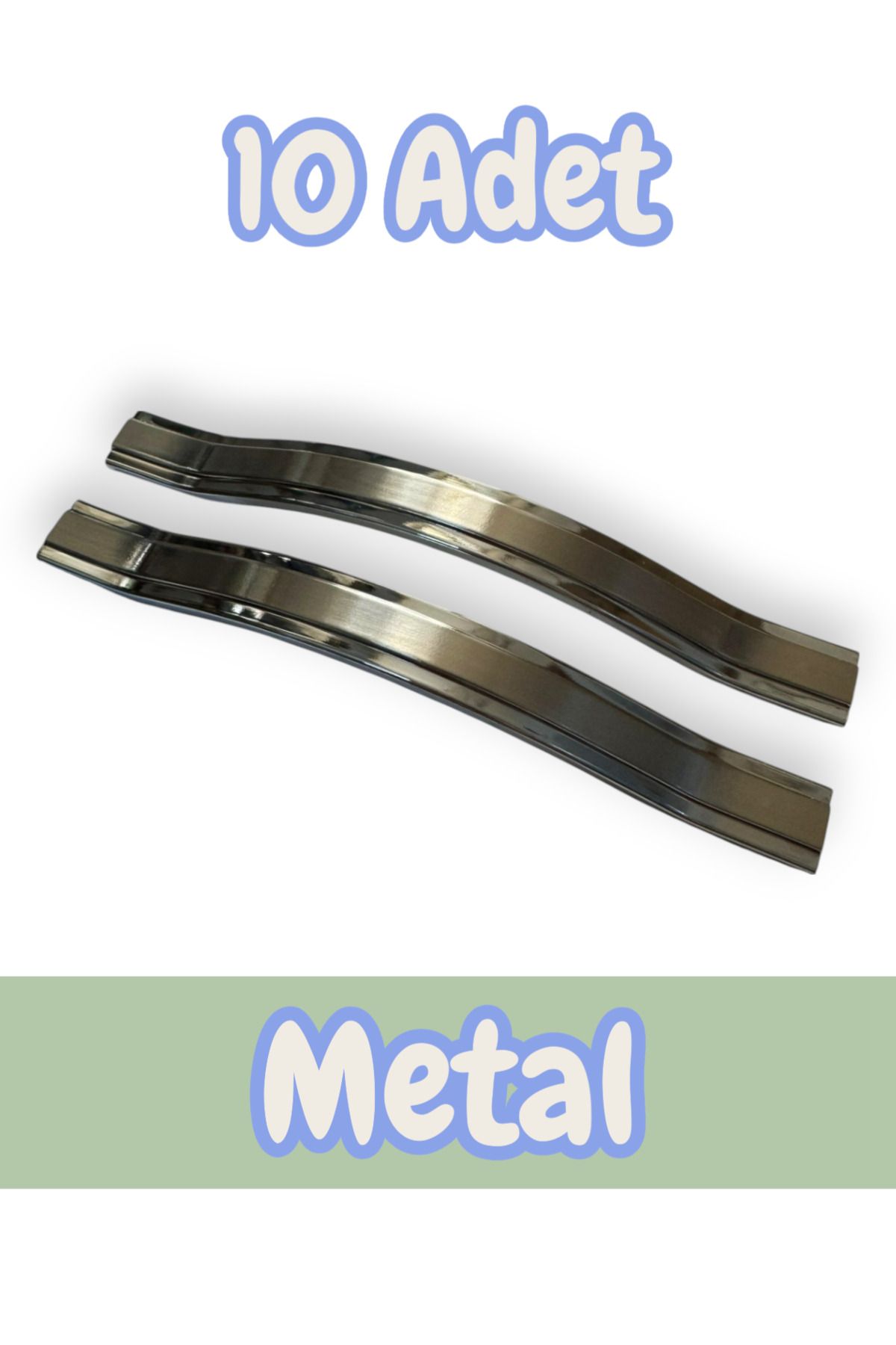 onderhomestore Gülcem Klas Alüminyum Metal Lüks Modern Mobilya Çekmece Mutfak Dolabı Kulpu İnox-Krom (10 Adet)