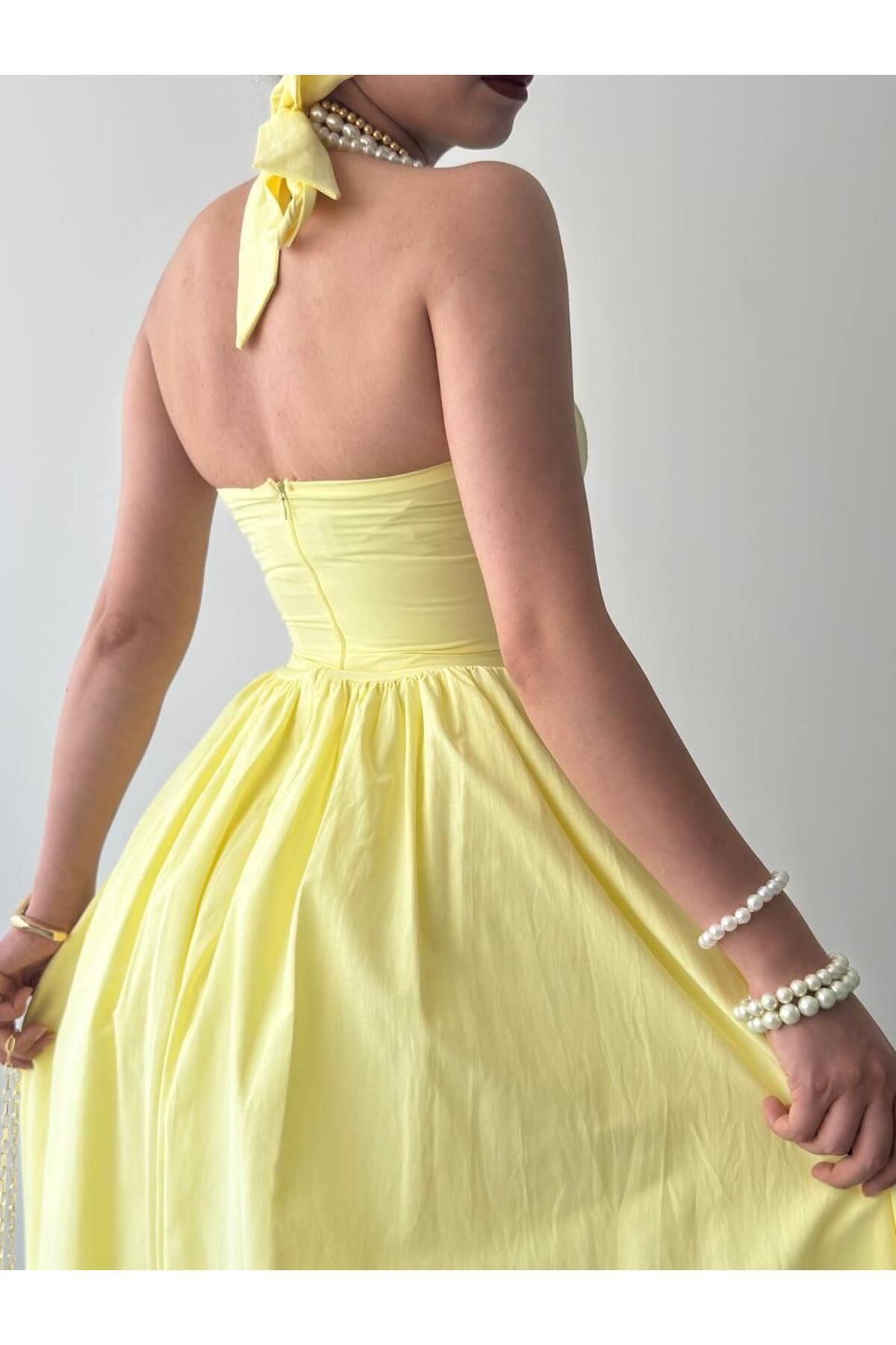 conconmoda Fedro Poplin Midi Elbise