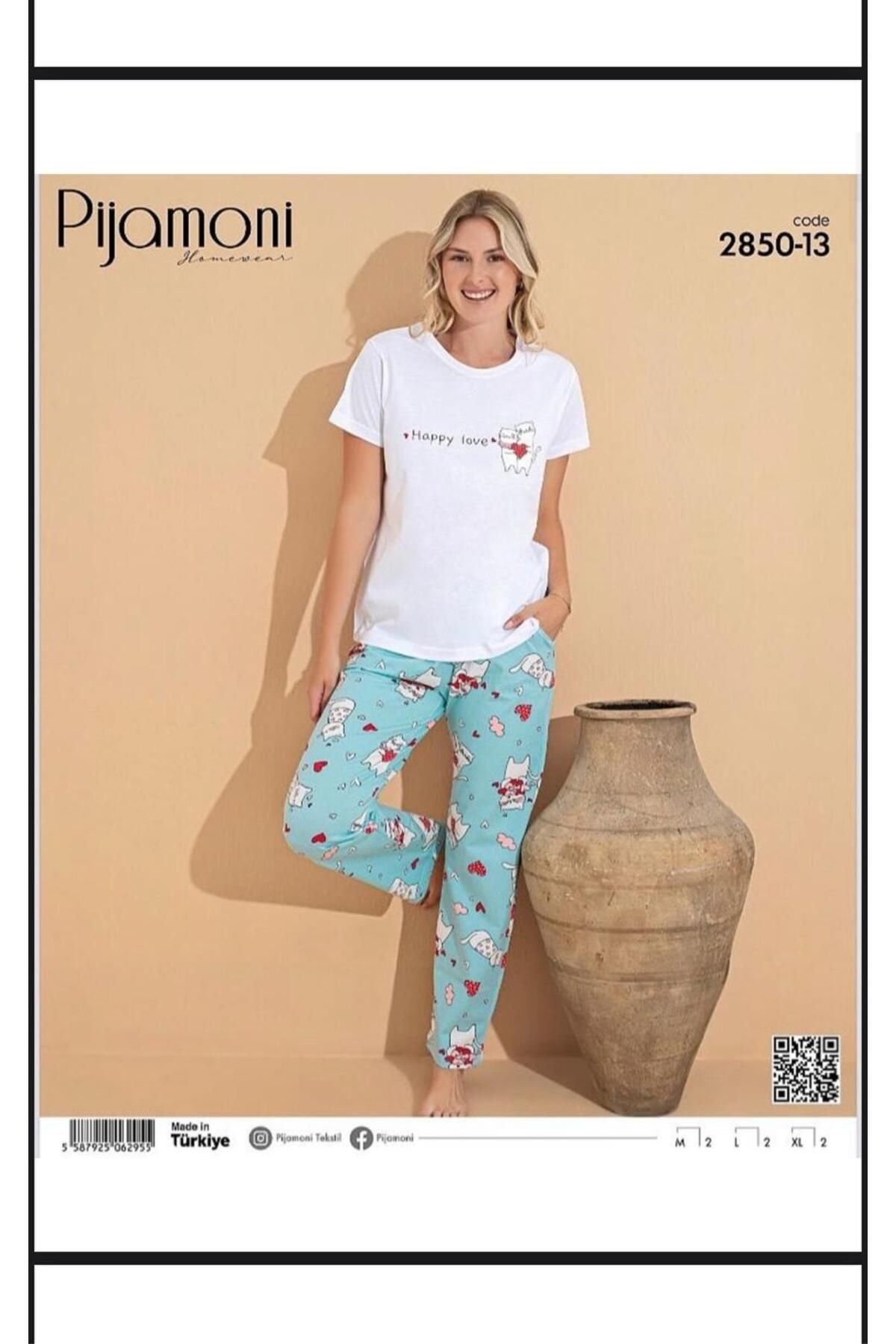 Pijamoni ÇOK RAHAT VE ŞIK MEVSİMLİK PİJAMA TAKIMI