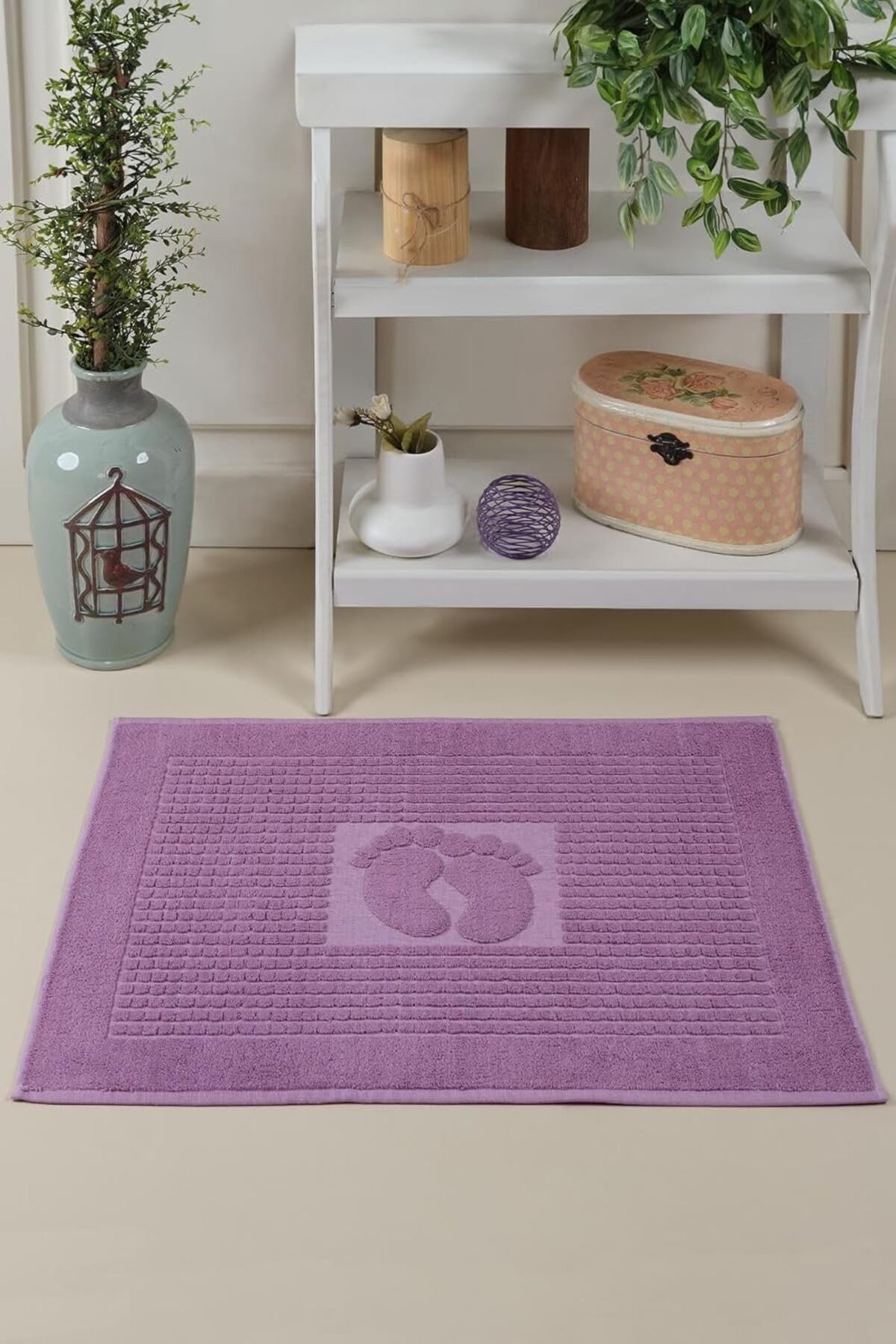 KDROĞLU plamystical Tekstil Mat | Ayak Havlusu, Banyo Paspası, Havlu Paspas Mor newing 1139529
