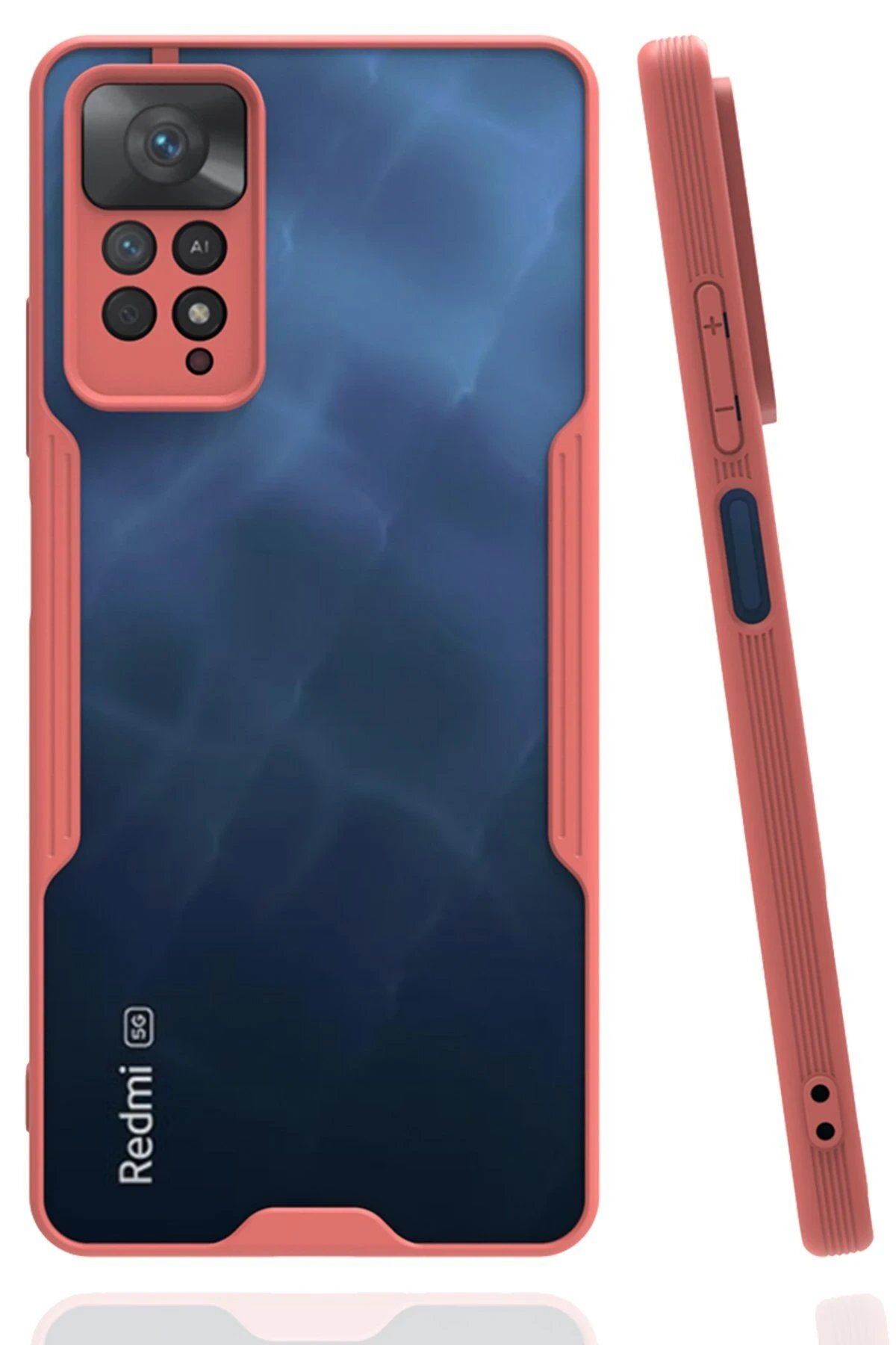 CepteToptan Newface Xiaomi Redmi Note 11 Pro Kılıf Platin Silikon - Pembe