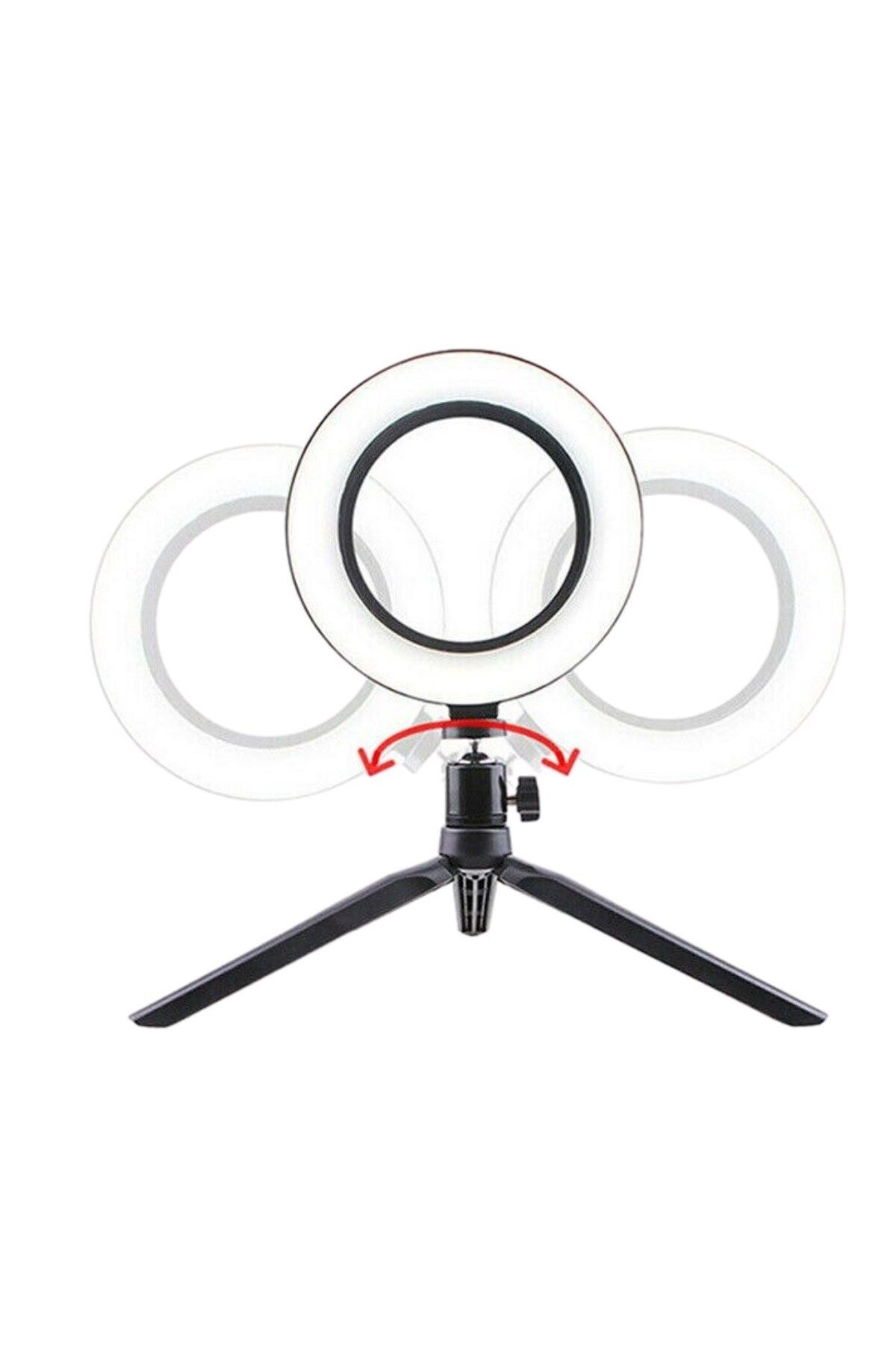 KDROĞLU plamystical 10inç 26cm Youtube Instagram Tiktok Selfie Stüdyo Video Fotoğraf Ring Light Tripod Le
