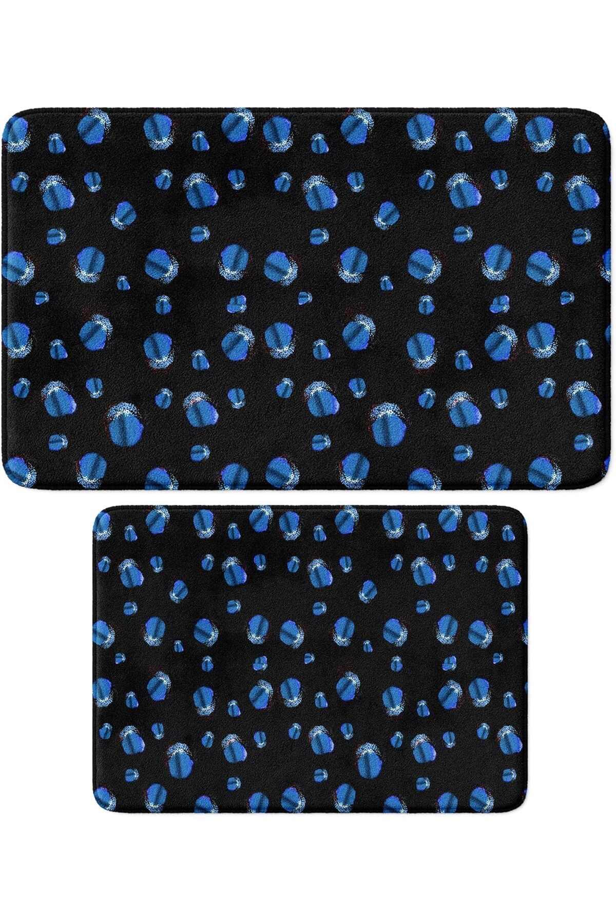 KDROĞLU plamystical Mikrofiber Banyo Paspası, Kaymaz Taban, Makinede Yıkanabilir, Çok Amaçlı Halı (447