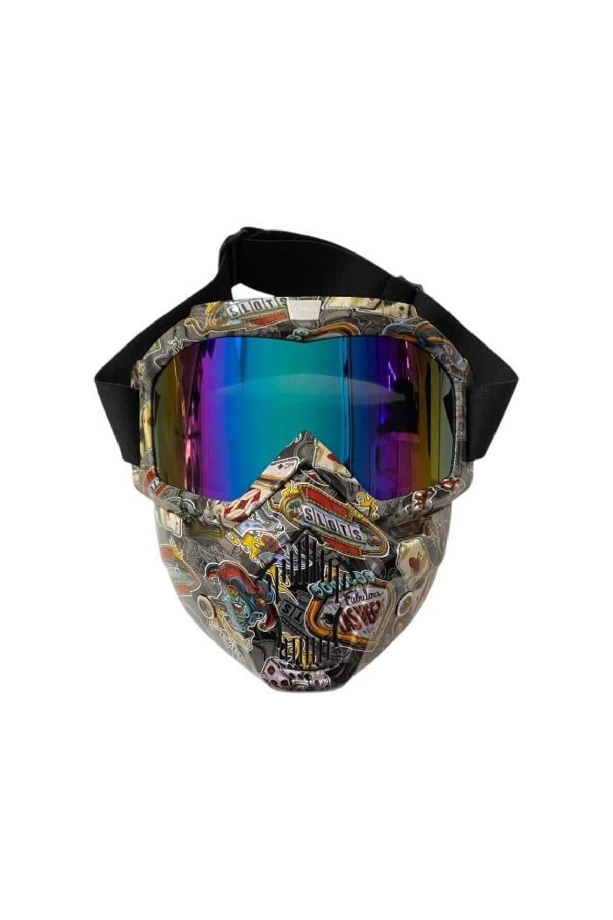 Tex 710 Jet Kask Maskesi Desenli Slots