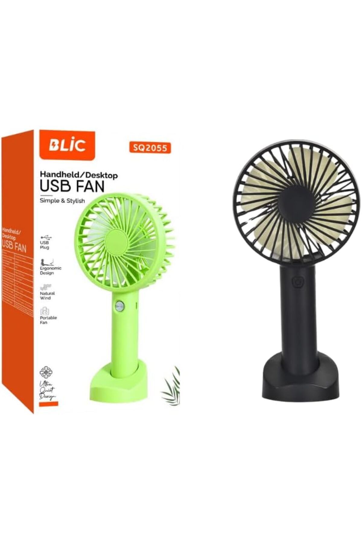 KDROĞLU Sessiz Uzun Şarjlı Fan Mini Taşınabilir El Ve Masa Üstü 3 Kademeli Vantilatör new