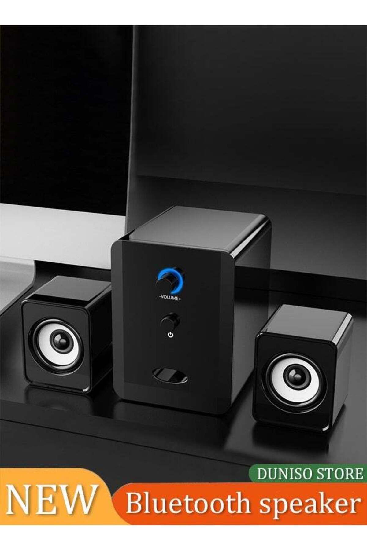 Generic-DUNISO Computer speaker, home desktop Bluetooth speaker three piece set 1