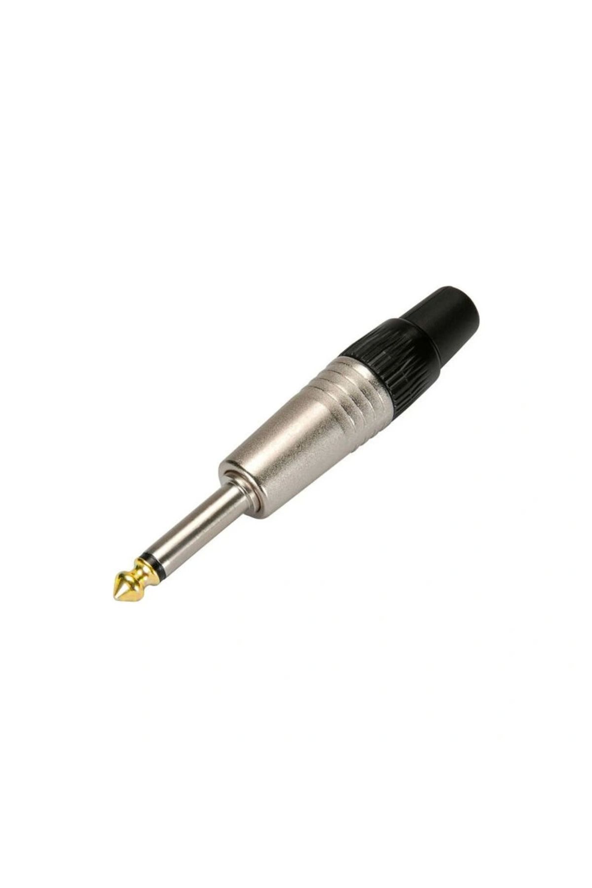 shopwave GİTAR JACK FİŞ 6.3 MM MONO METAL SİYAH