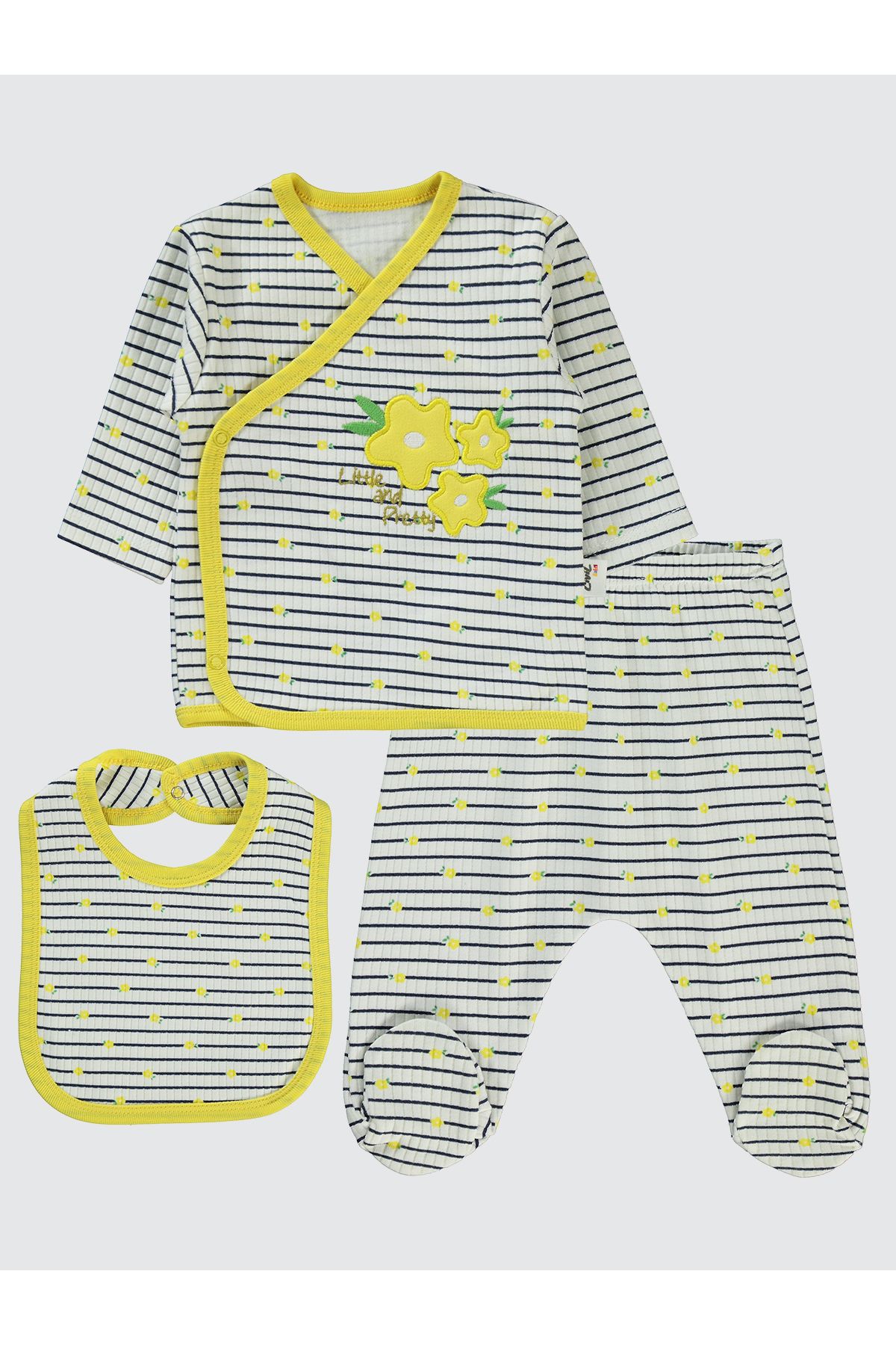 Civil Baby Kız Bebek Zıbın Takımları Sarı