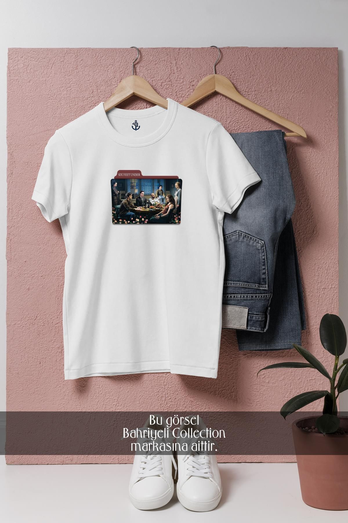Bahriyeli Collection Oversize Six Feet Under Tasarımlı Unisex T-Shirt