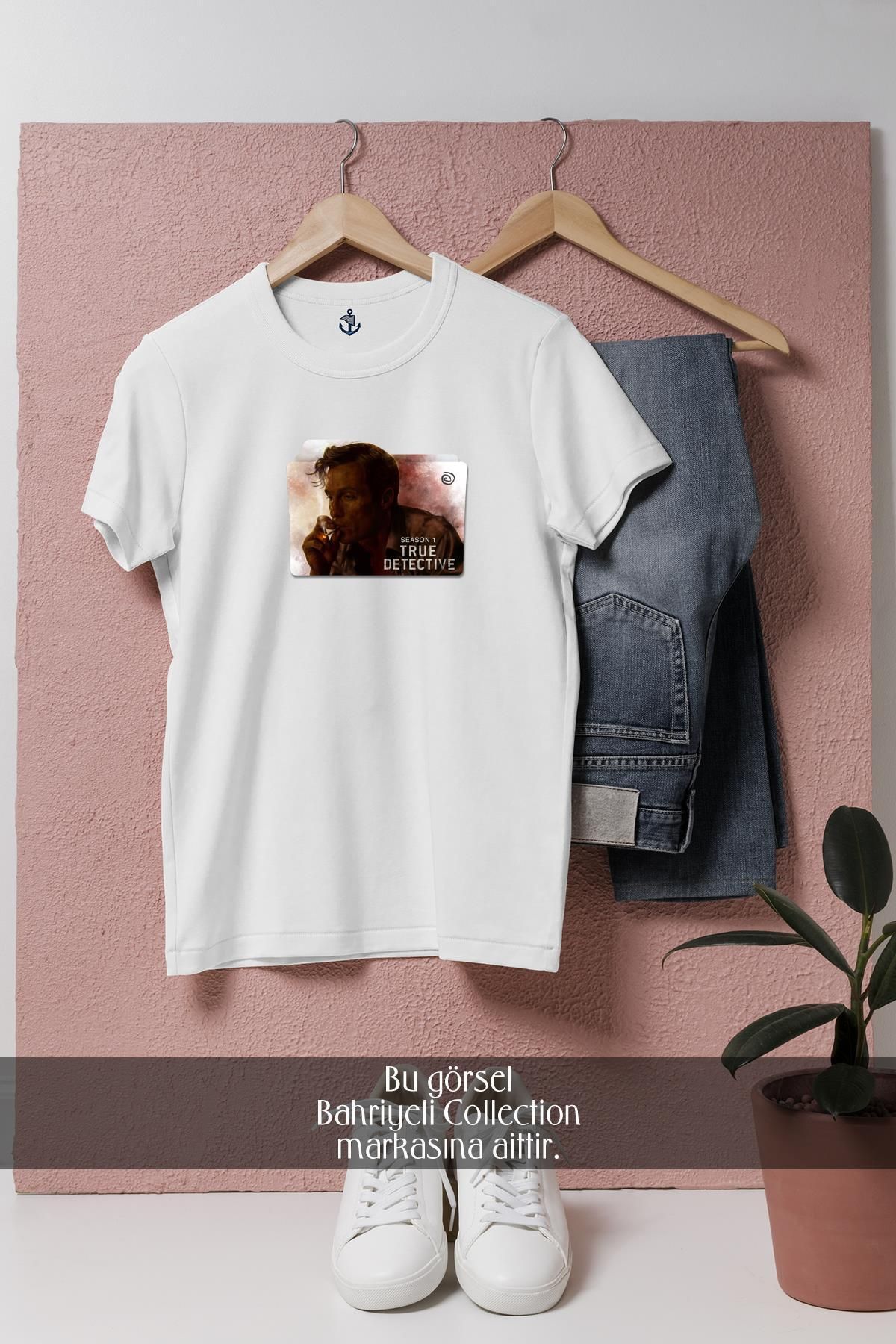 Bahriyeli Collection Oversize True Detective Matthew Tasarımlı Unisex T-Shirt