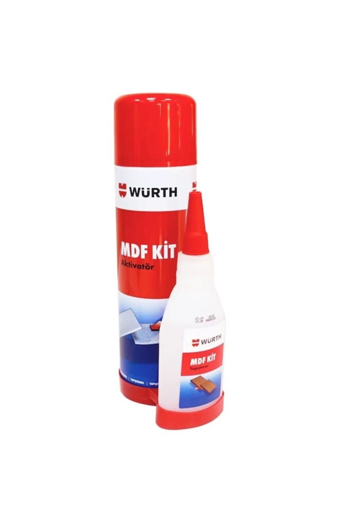 melfxxl eticaret Würth Mdf Kit Aktivatör Hızlı Yapıştırıcı 100ml + 500ml (Lisinya)