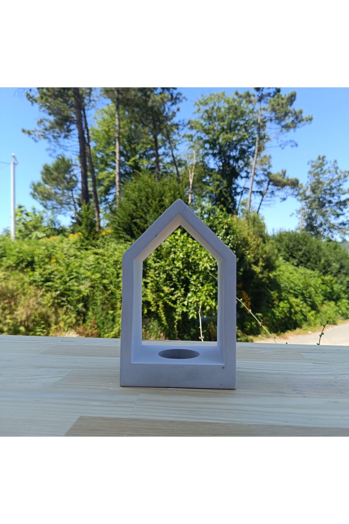 DemCey Home Taş Ev Dekoratif Mumluk Şamdan