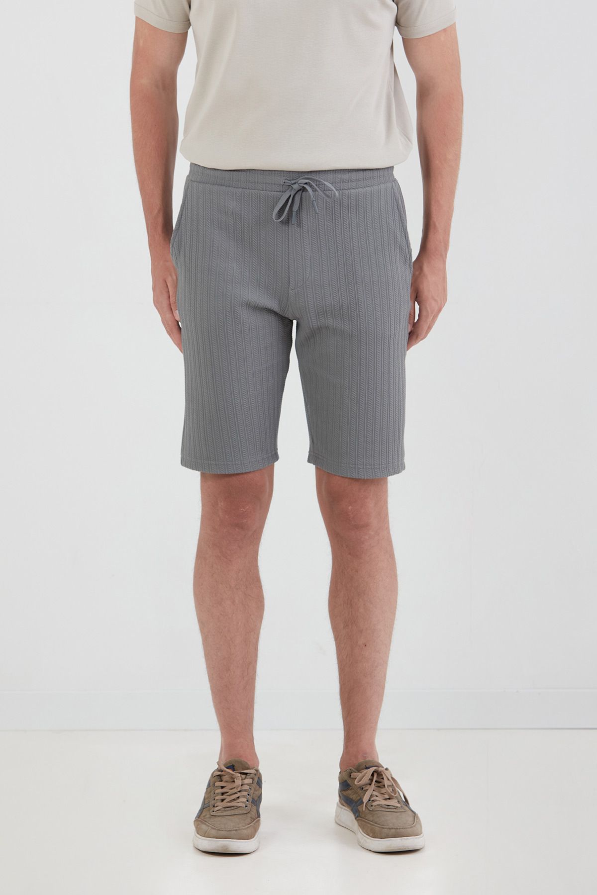 Fulla Moda-Patterned Elastic Waist Shorts 6