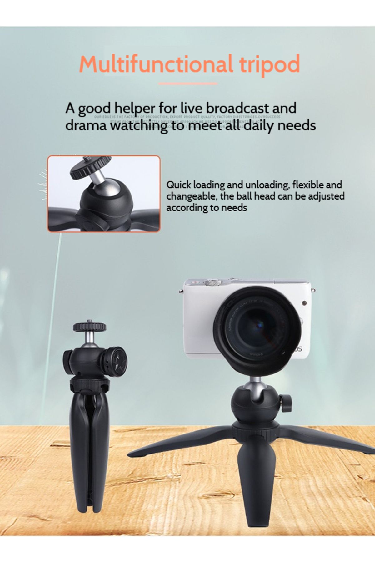 FlashHawk-Mini Projector Stand,Desktop Tripods Mounts for Camera Phone Projector 6
