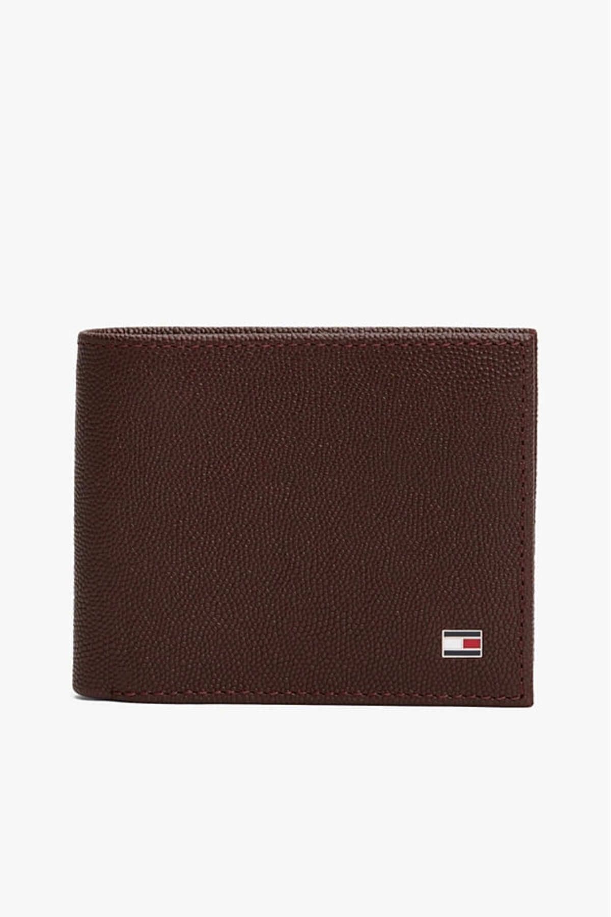 Tommy Hilfiger Erkek Flag Mini Cüzdan - Kahverengi