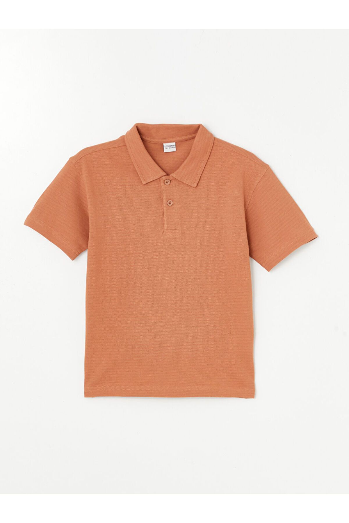 LC Waikiki LCW Kids Kahverengi Rahat Kalıp Polo Yaka Erkek Çocuk Tişört S4MG57Z4NVY25