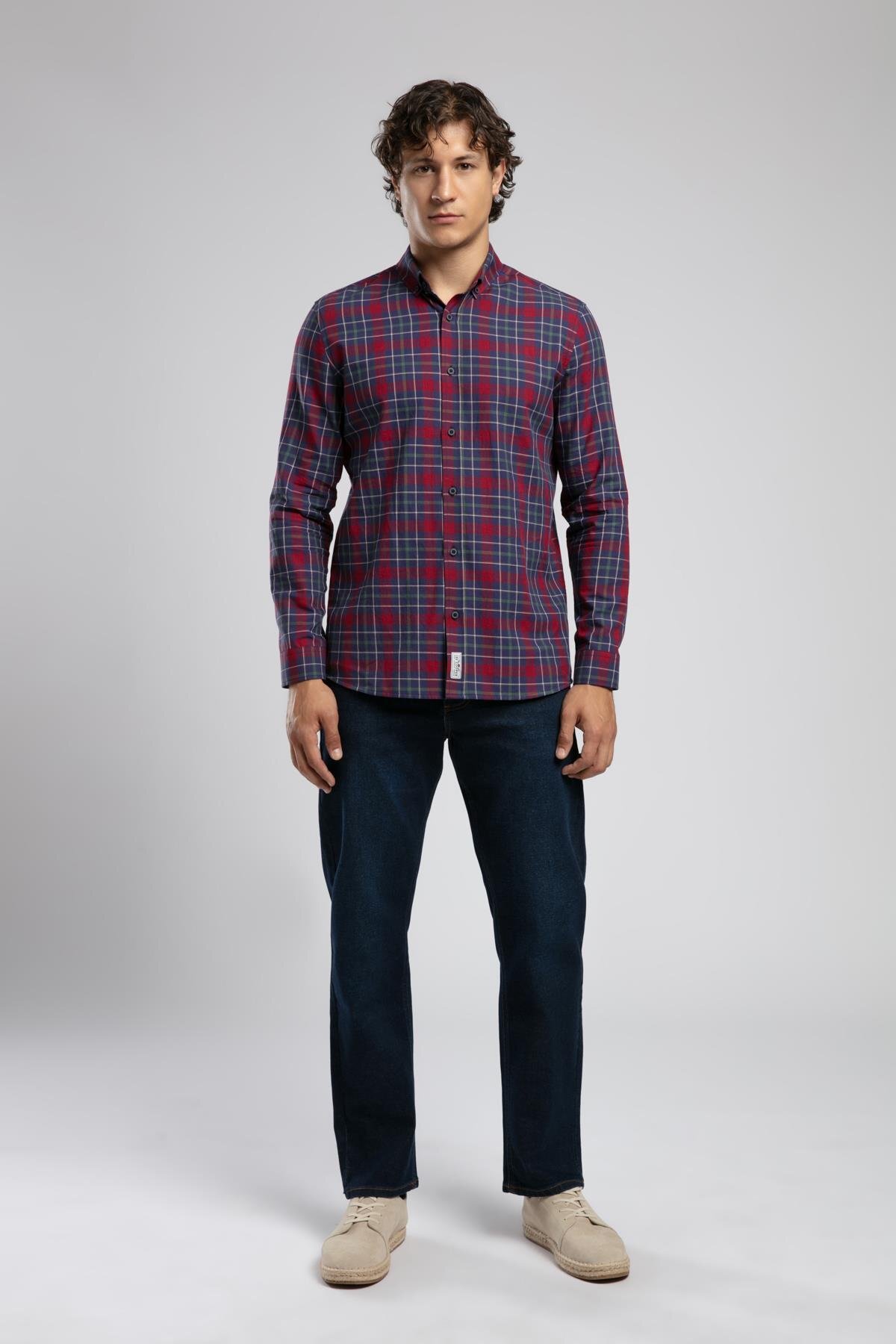 Lee Cooper  Rico Yüksek Bel Normal Kesim Düz Paça Mavi Erkek Jean Pantolon