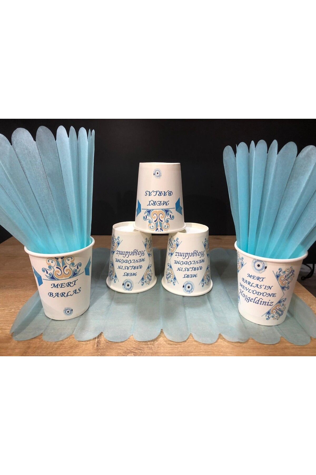 Karton Bardak Gece Cup Logo'lu Karton Bardak