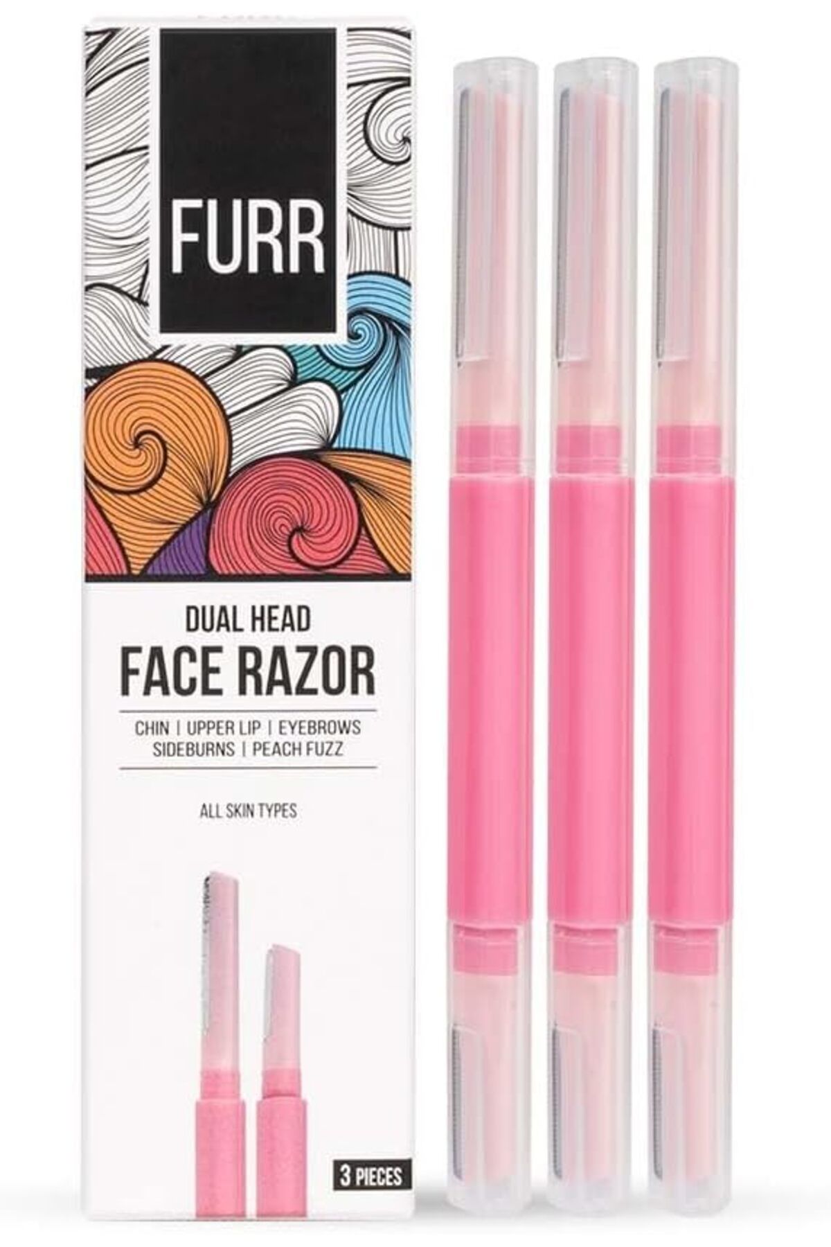 Pee Safe-Furr Dual Head Face Razor 3N 1