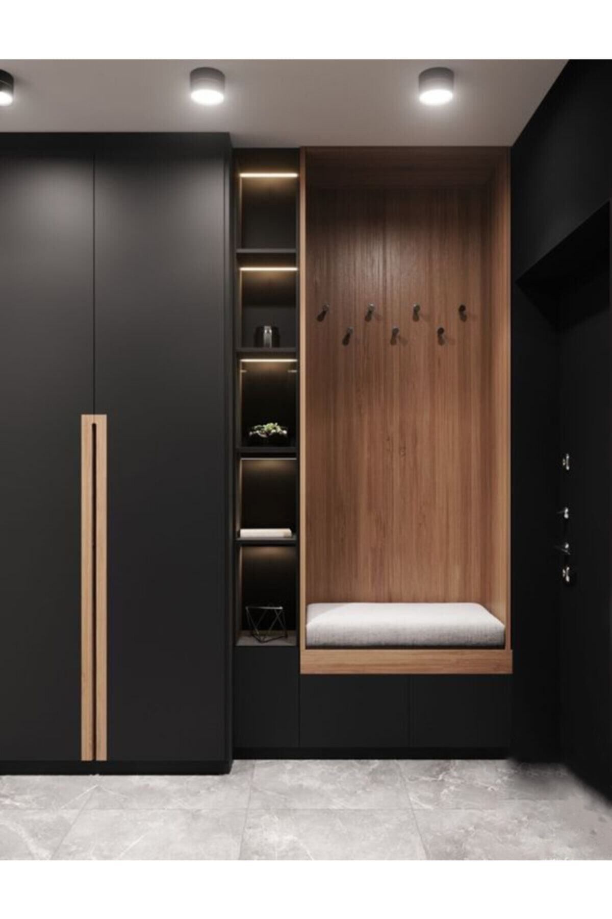 Elioure Mat Siyah Mobilya Kaplama Folyosu 61cm x 6mt Kendinden Yapışkanlı