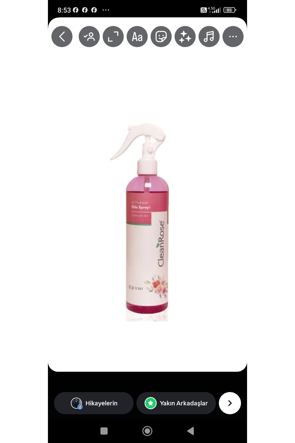 Clean Rose Oda Spreyi