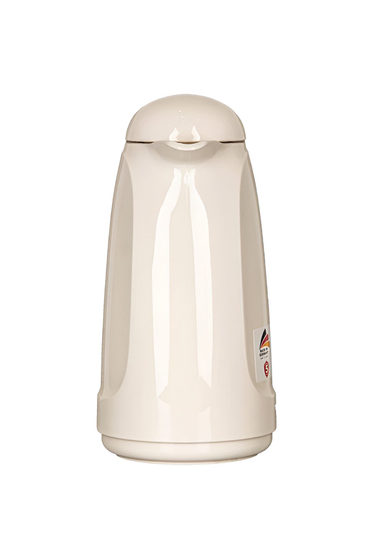 Valk-Double Wall Glass Anti-Leakage Wide Mouth Vacuum Flask with Push Cover Cream 1 Liter 4