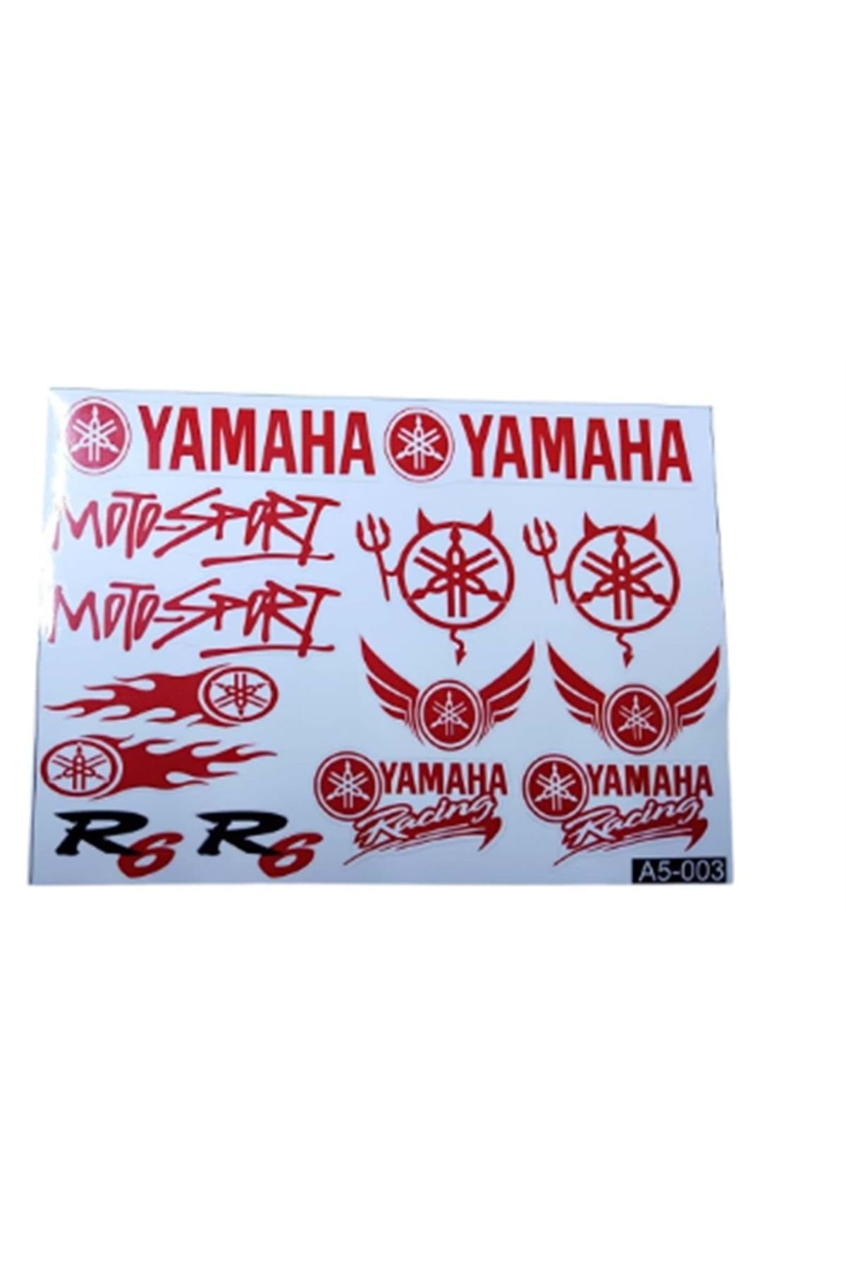 Yerli YAMAHA R6 YAZI SETİ A5 BOYUTU