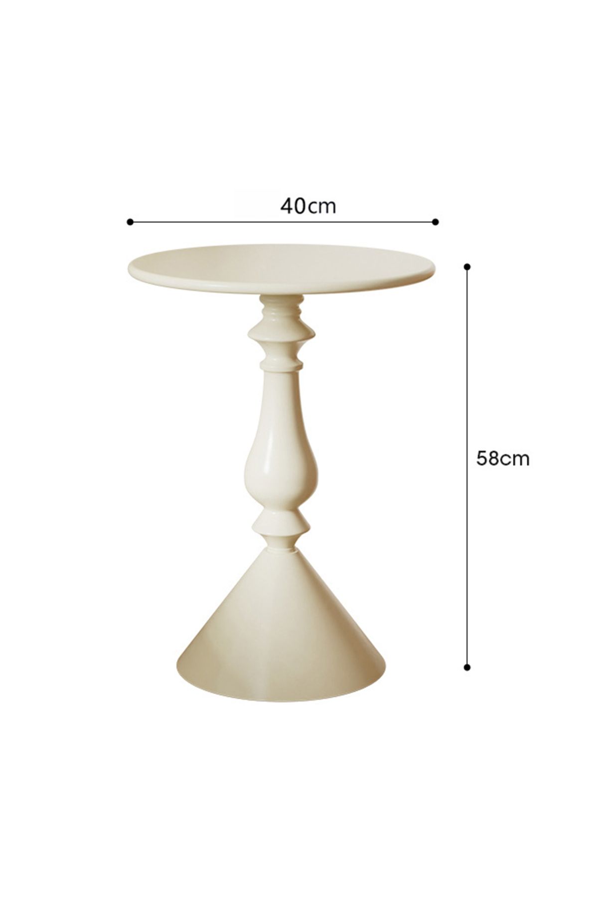 sharpdo-Ins Style Sofa Side Table Coffee Table, Mini Small Round Table Removable 28*40*58CM 7